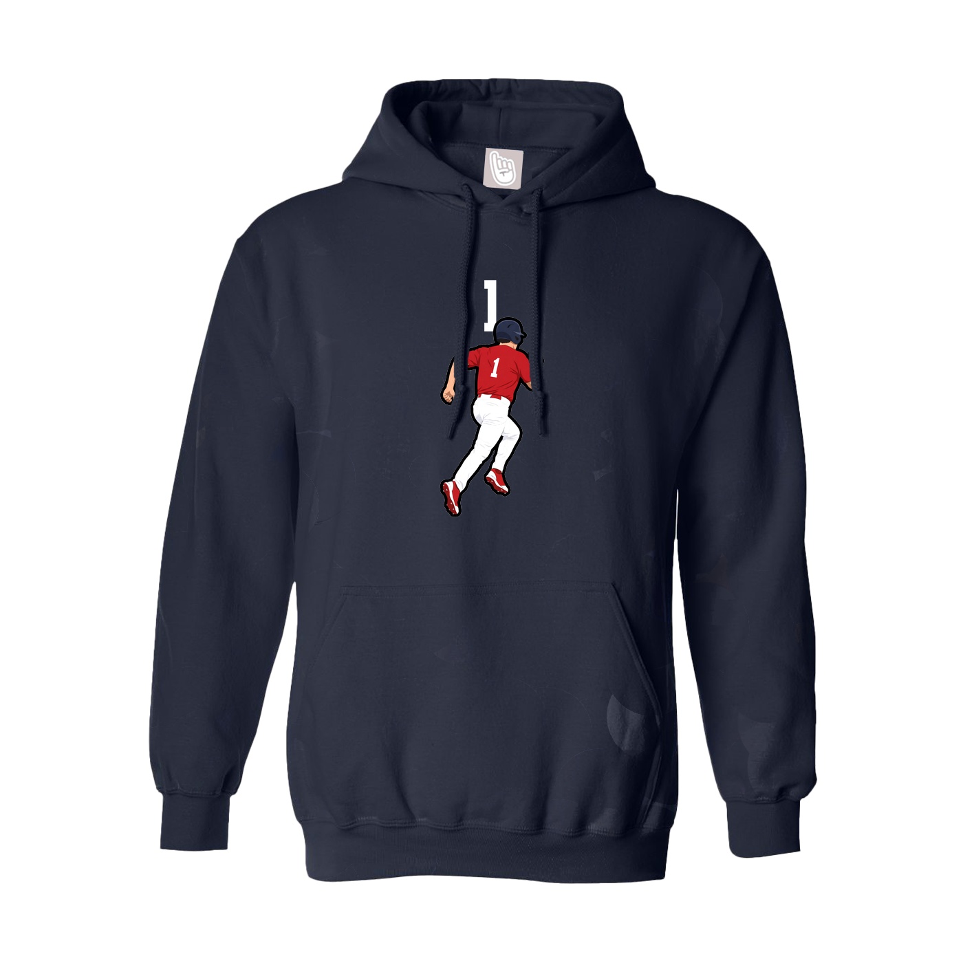 Hoodie — Number Top in Navy
