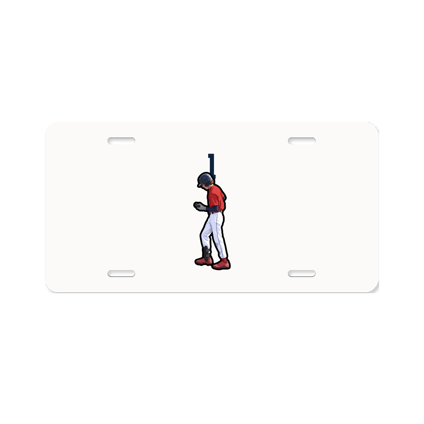 License Plate — Number Top in Classic