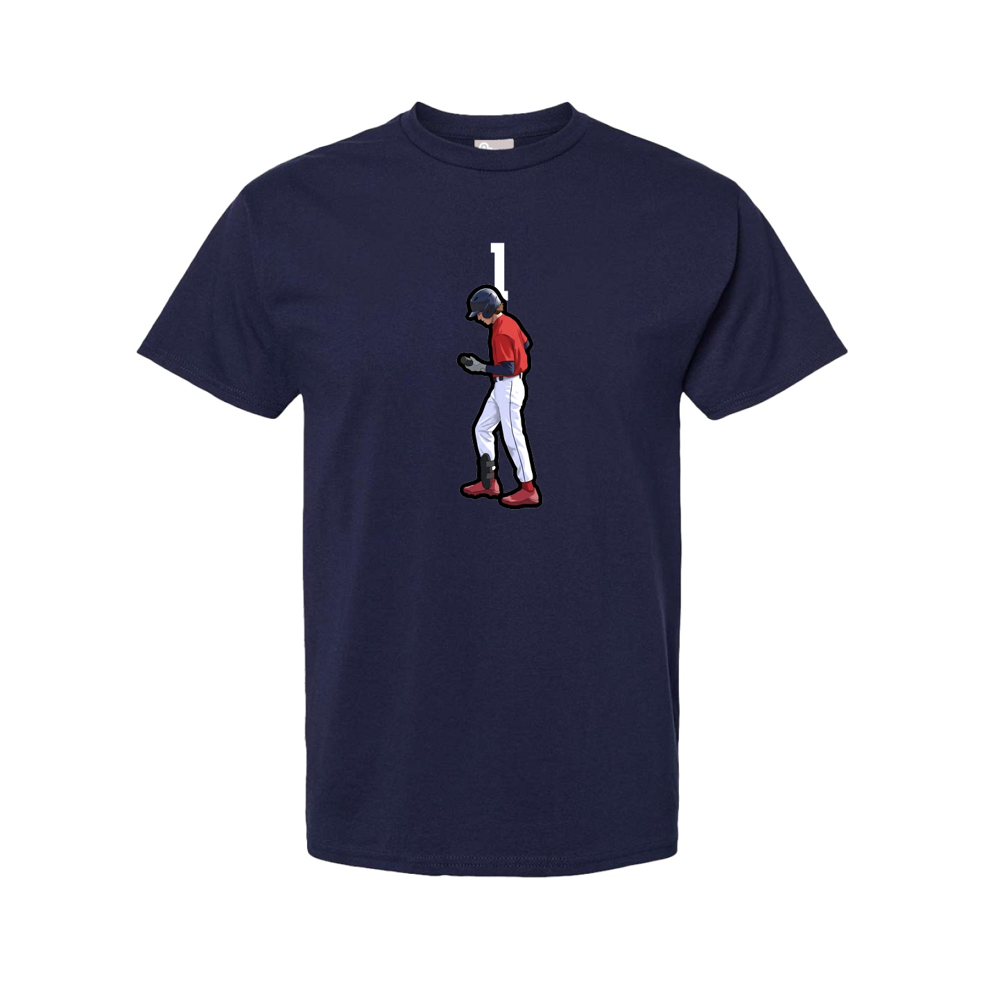 Youth Tee — Number Top in Navy