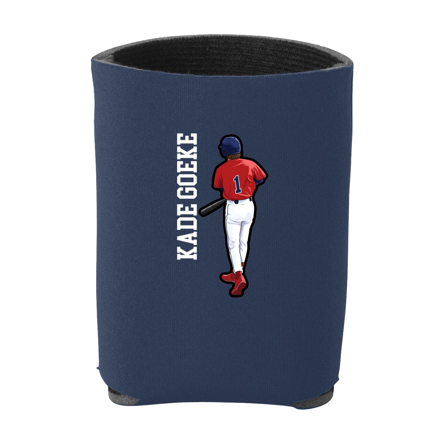 Can Holder — Name Vertical in Navy