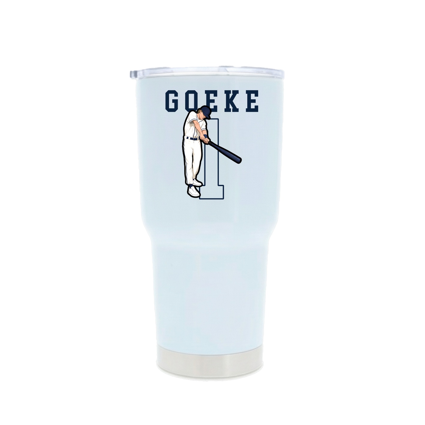 30oz Stainless Steel Tumbler — Shirsey in White