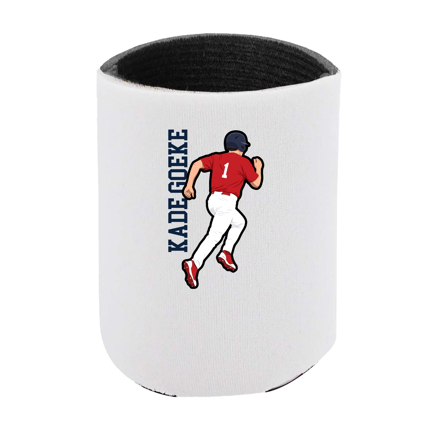 Can Holder — Name Vertical in White