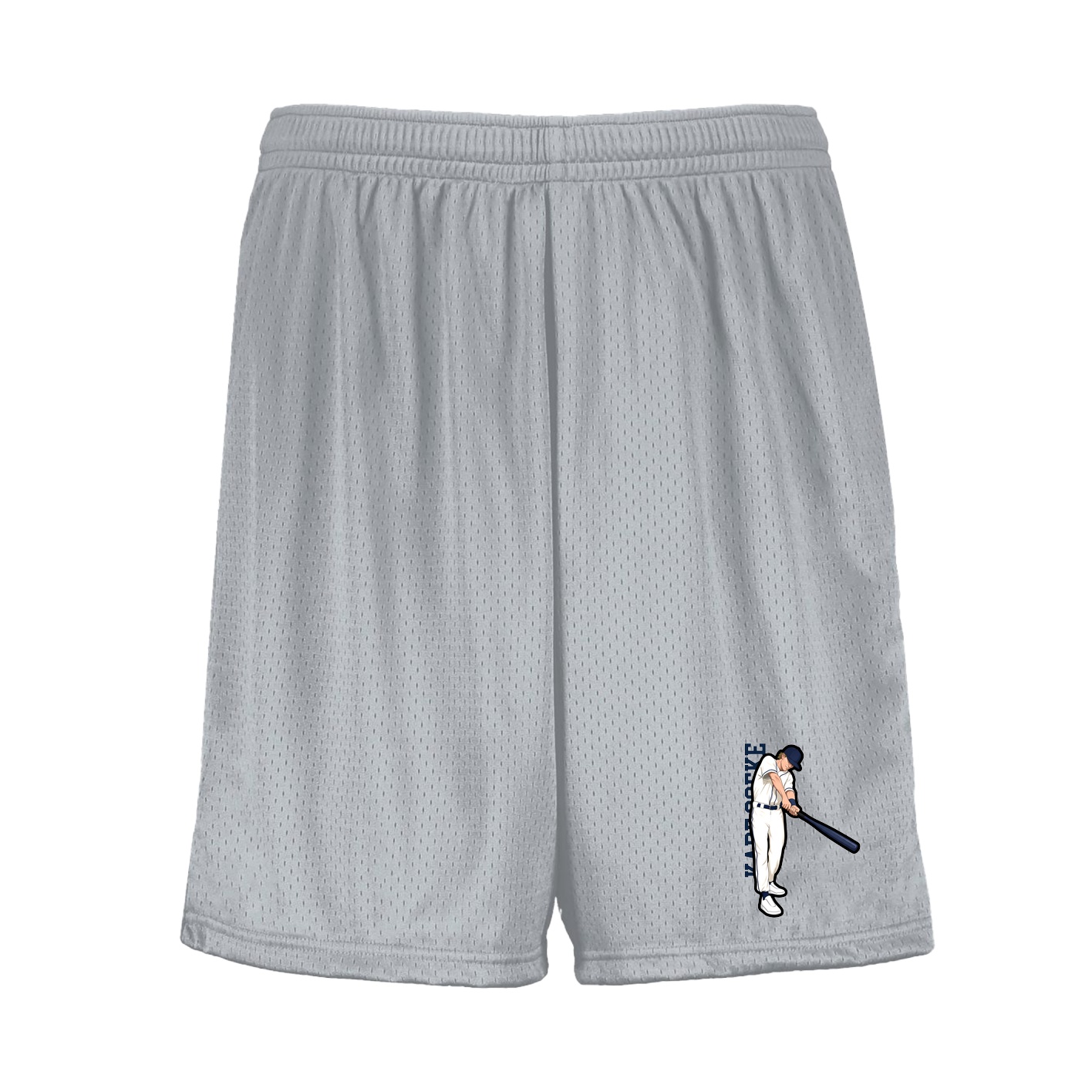 Shorts — Name Vertical in Silver
