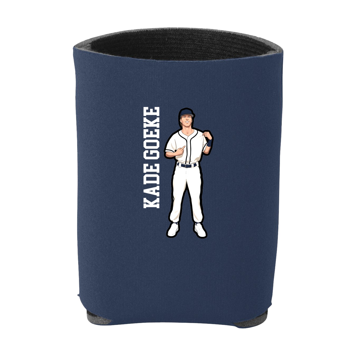 Can Holder — Name Vertical in Navy