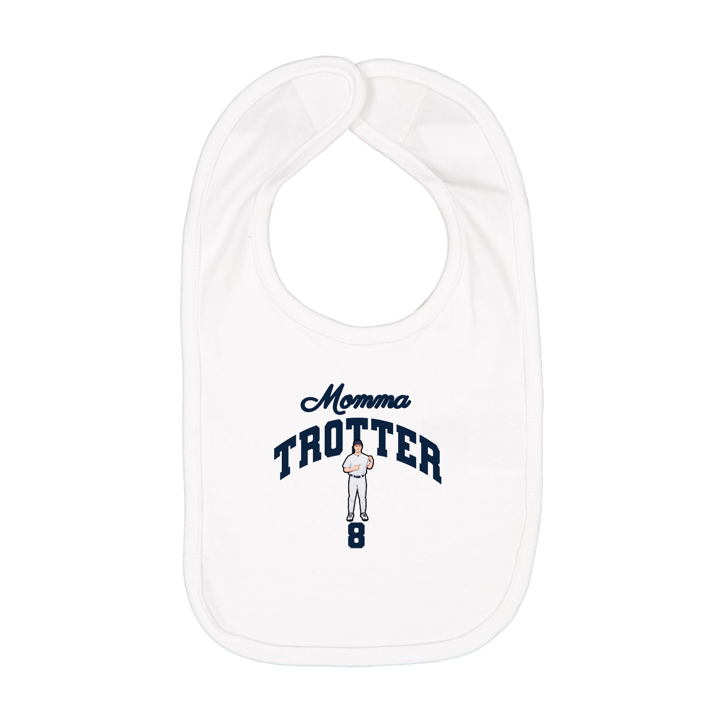 Infant Bib — Mothers Day Arch in White