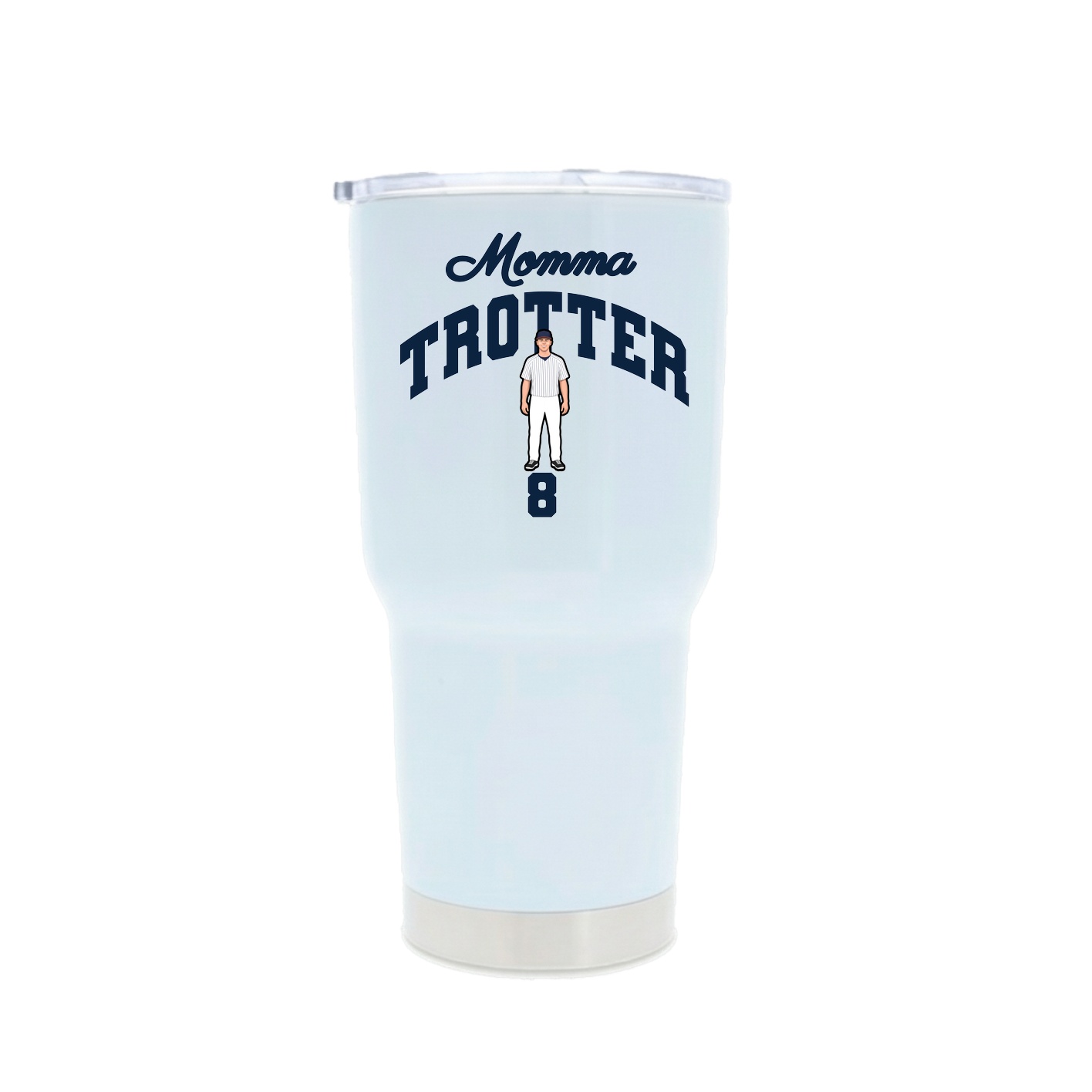 30oz Stainless Steel Tumbler — Mothers Day Arch in White