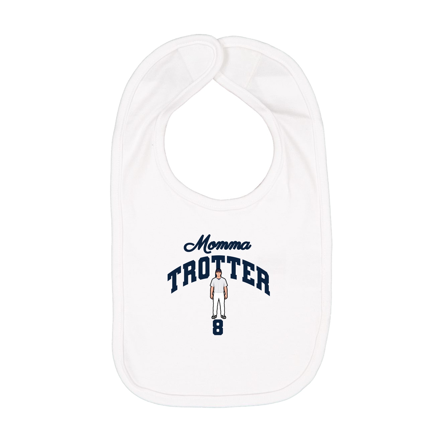 Infant Bib — Mothers Day Arch in White