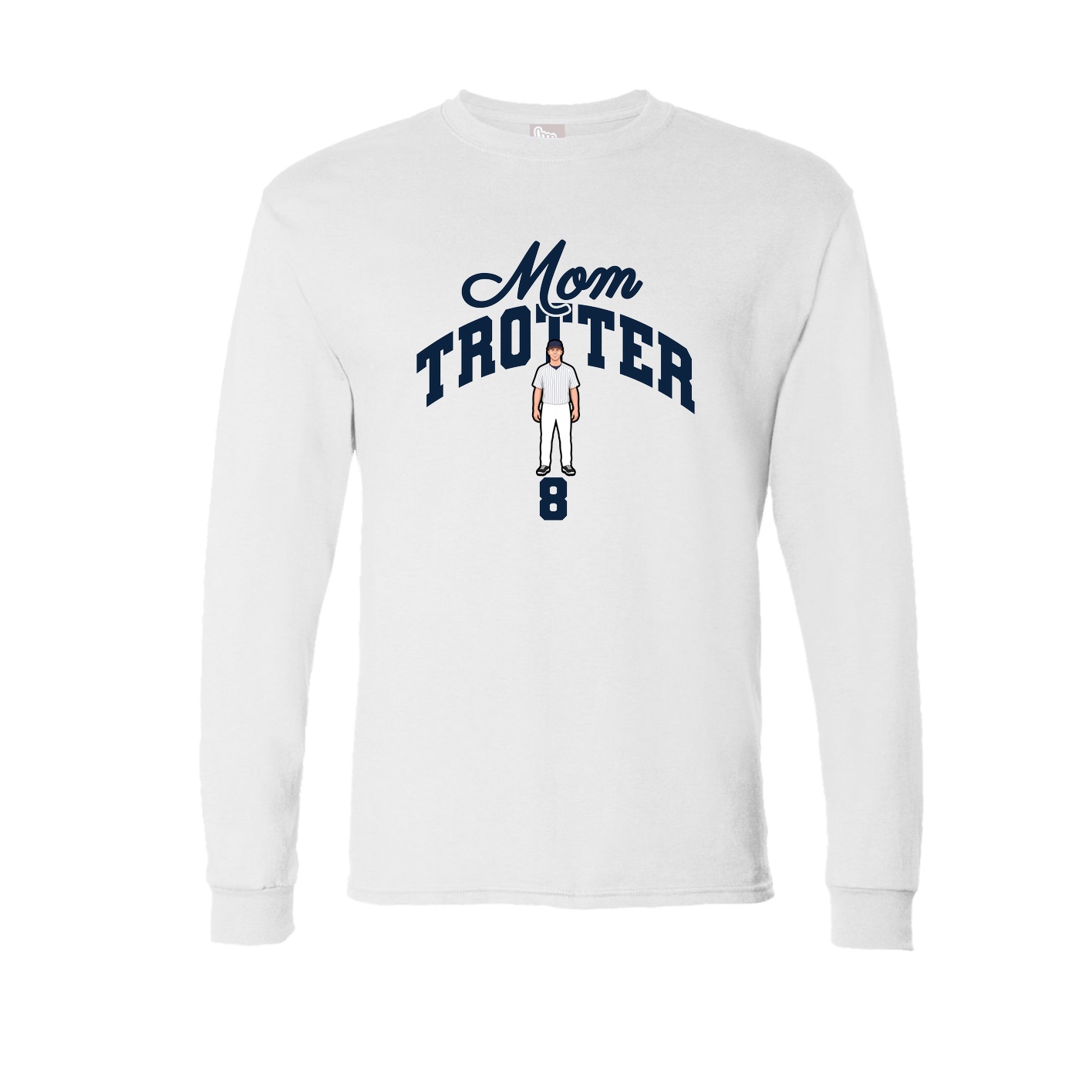 Long Sleeve Tee — Mothers Day Arch in White