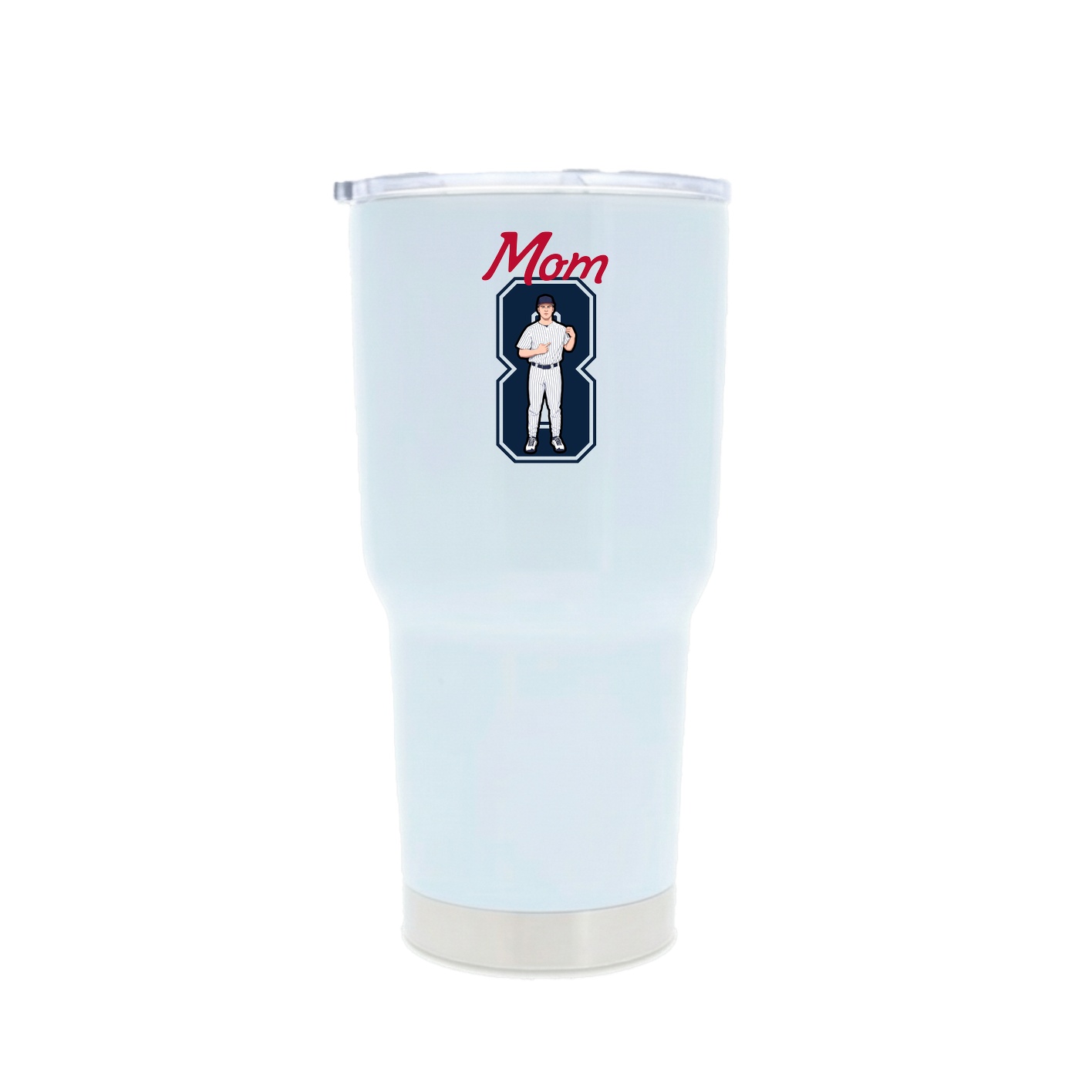30oz Stainless Steel Tumbler — Mothers Day Shirsey in White