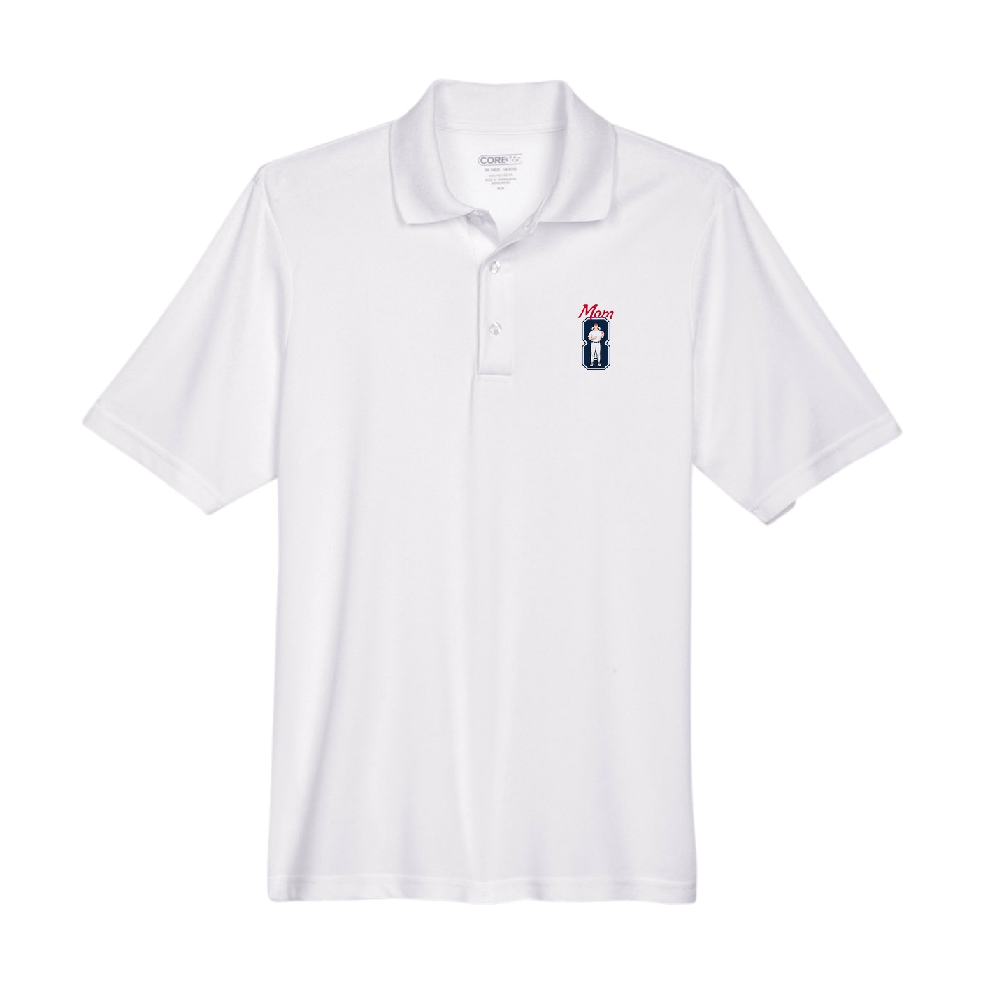 Performance Polo — Mothers Day Shirsey in White