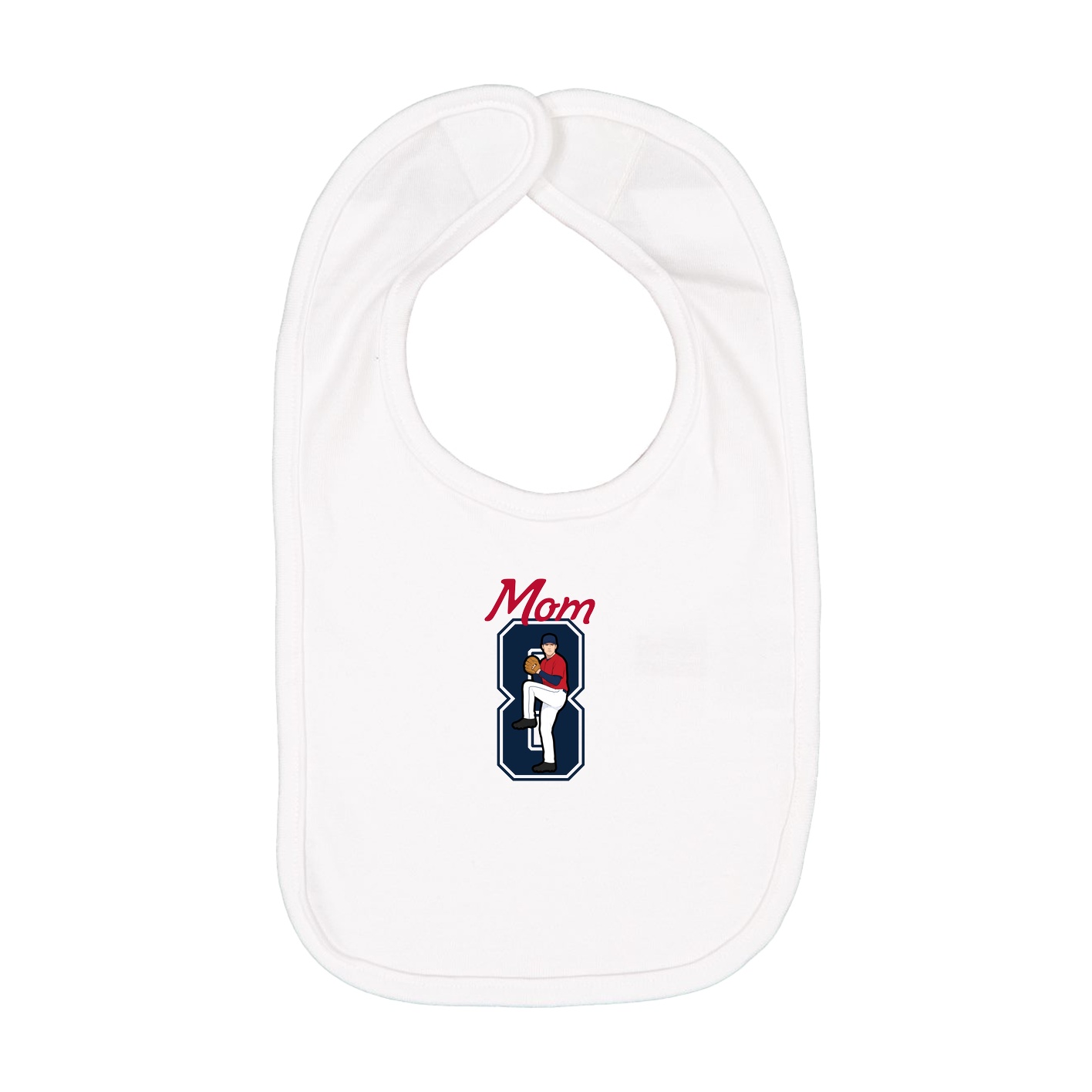 Infant Bib — Mothers Day Shirsey in White