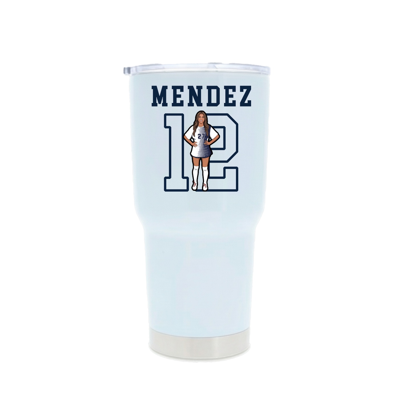 30oz Stainless Steel Tumbler — Shirsey in White