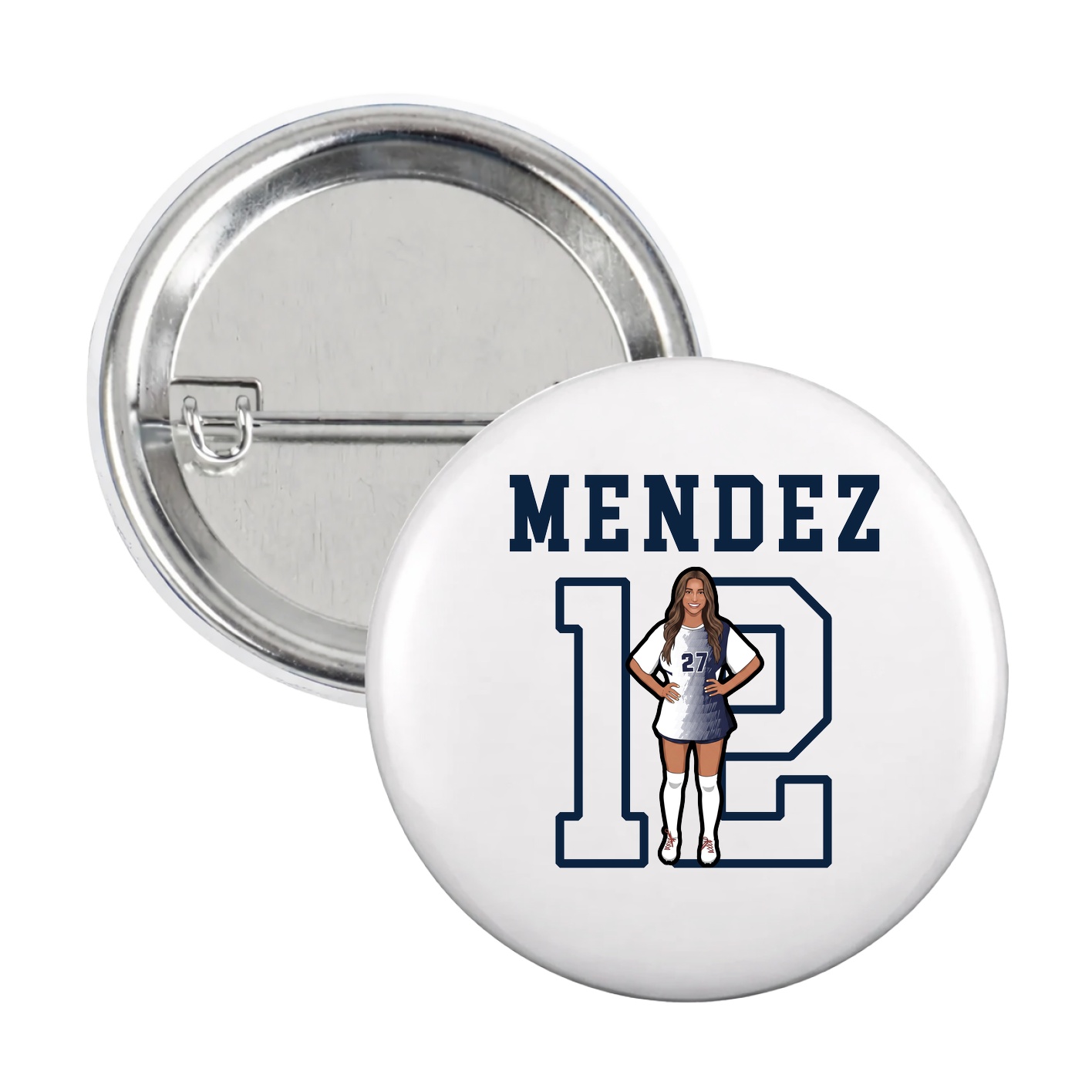 Game Day Button — Shirsey in White