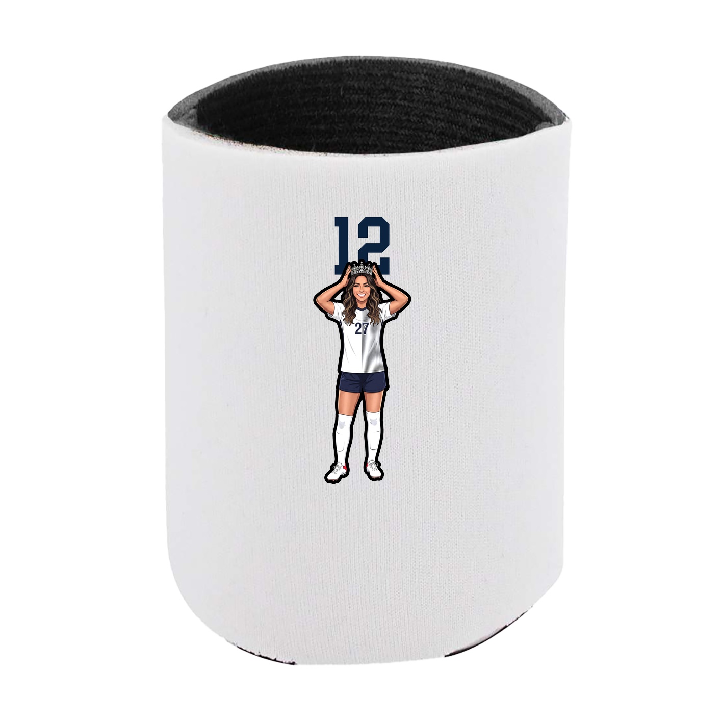 Can Holder — Number Top in White