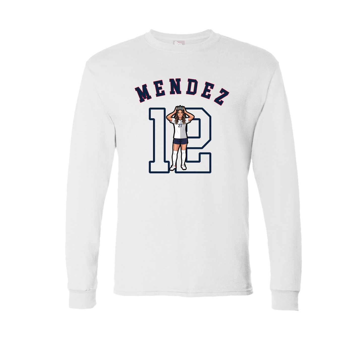 Long Sleeve Tee — Shirsey Arch in White
