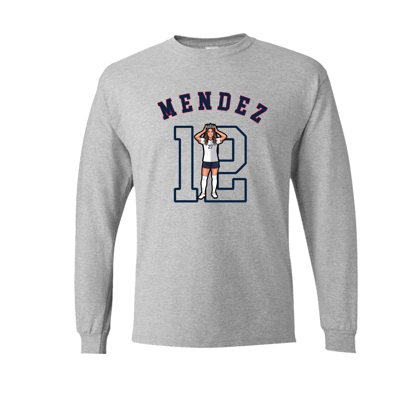 Long Sleeve Tee — Shirsey Arch in Grey