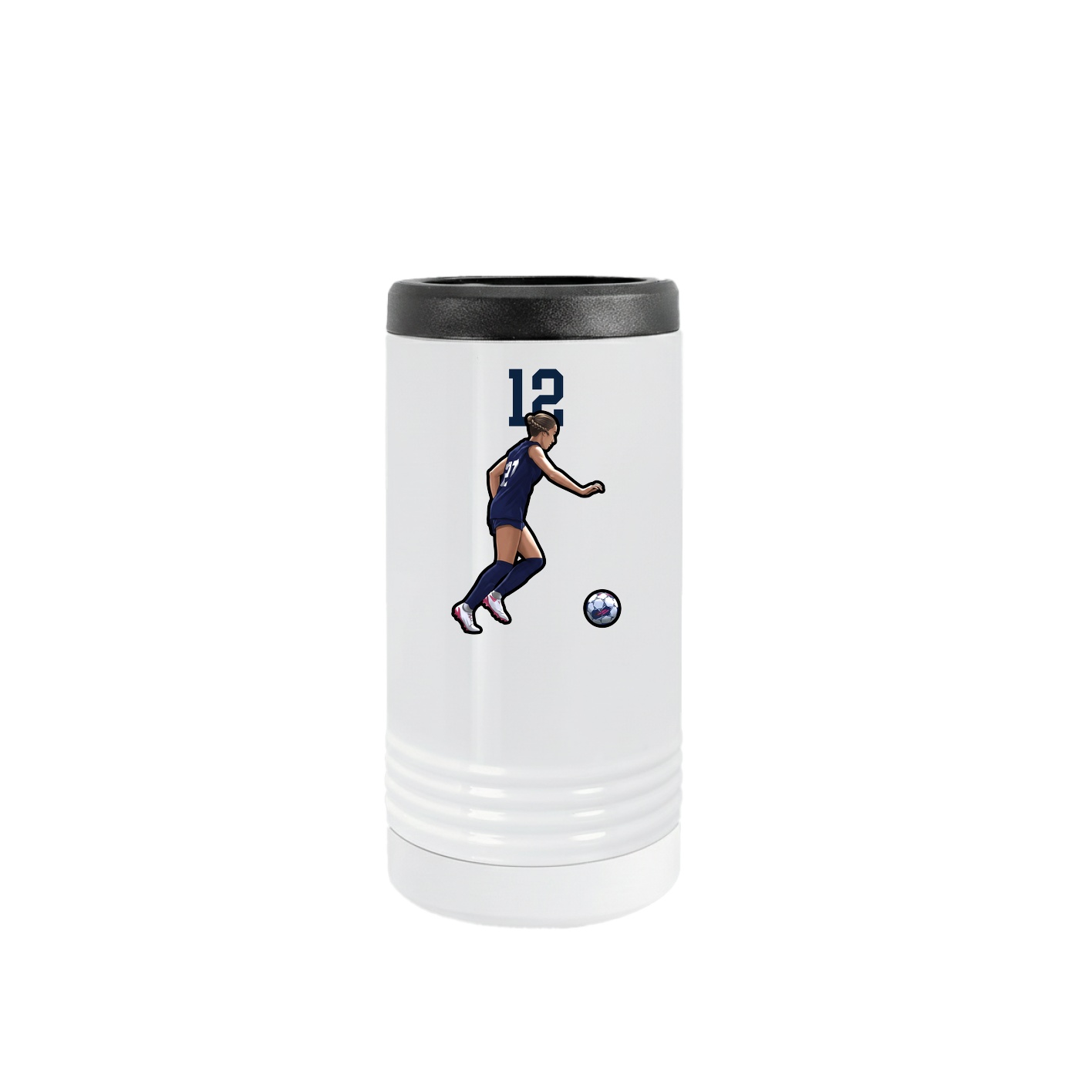 Slim Beverage Holder — Number Top in White