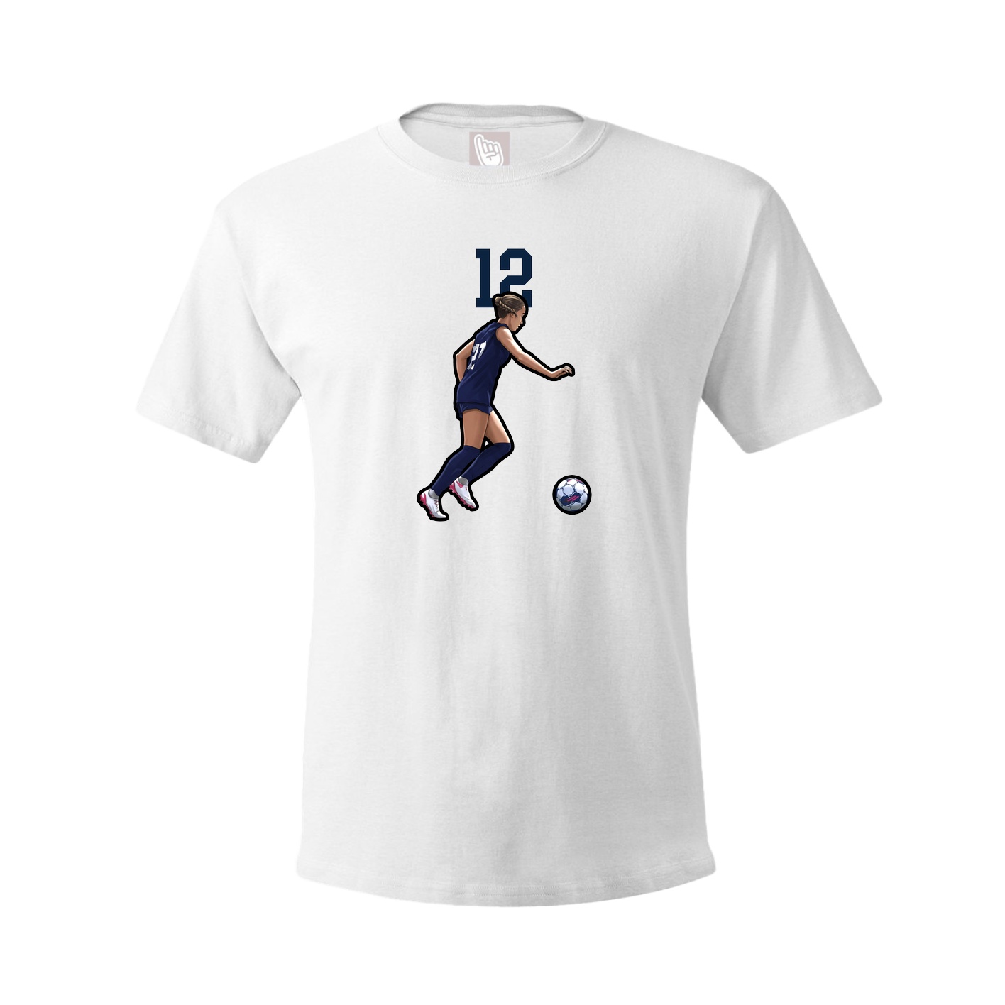 Tee — Number Top in White