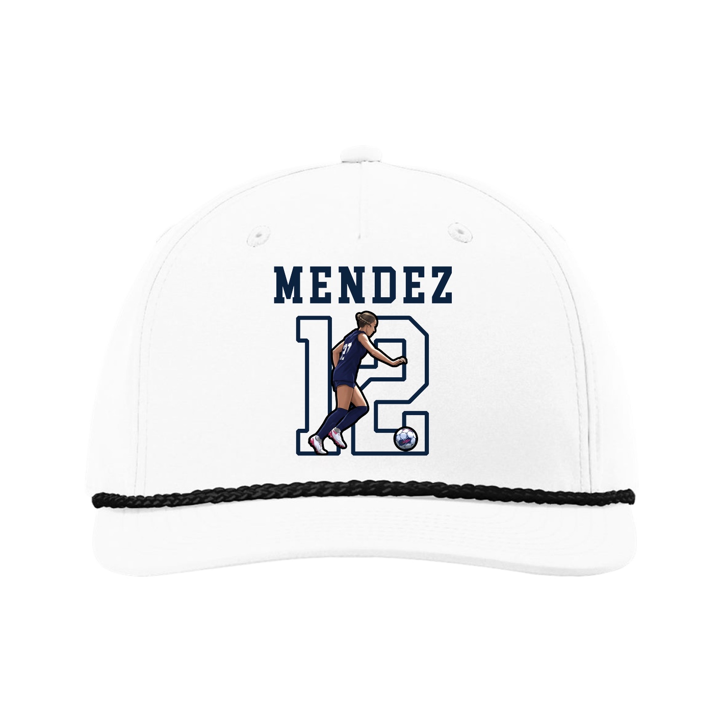 Five-Panel Classic Rope Cap — Shirsey in White