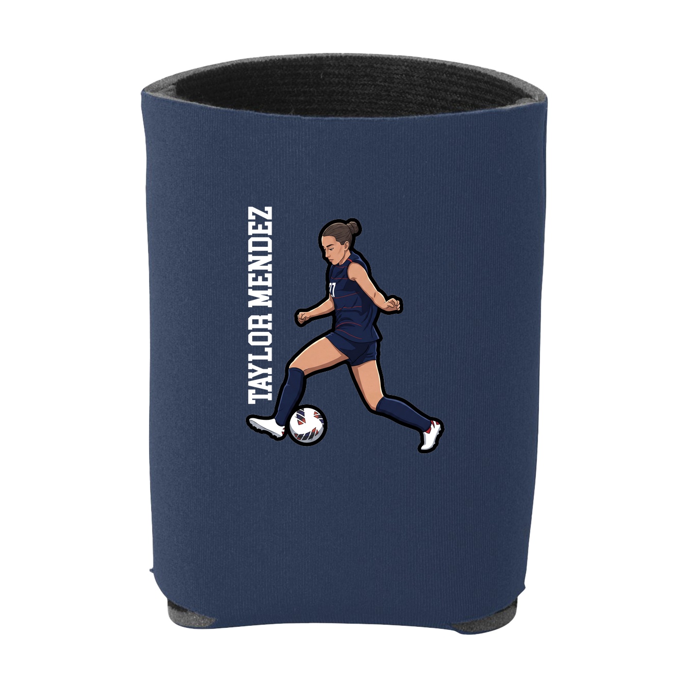 Can Holder — Name Vertical in Navy