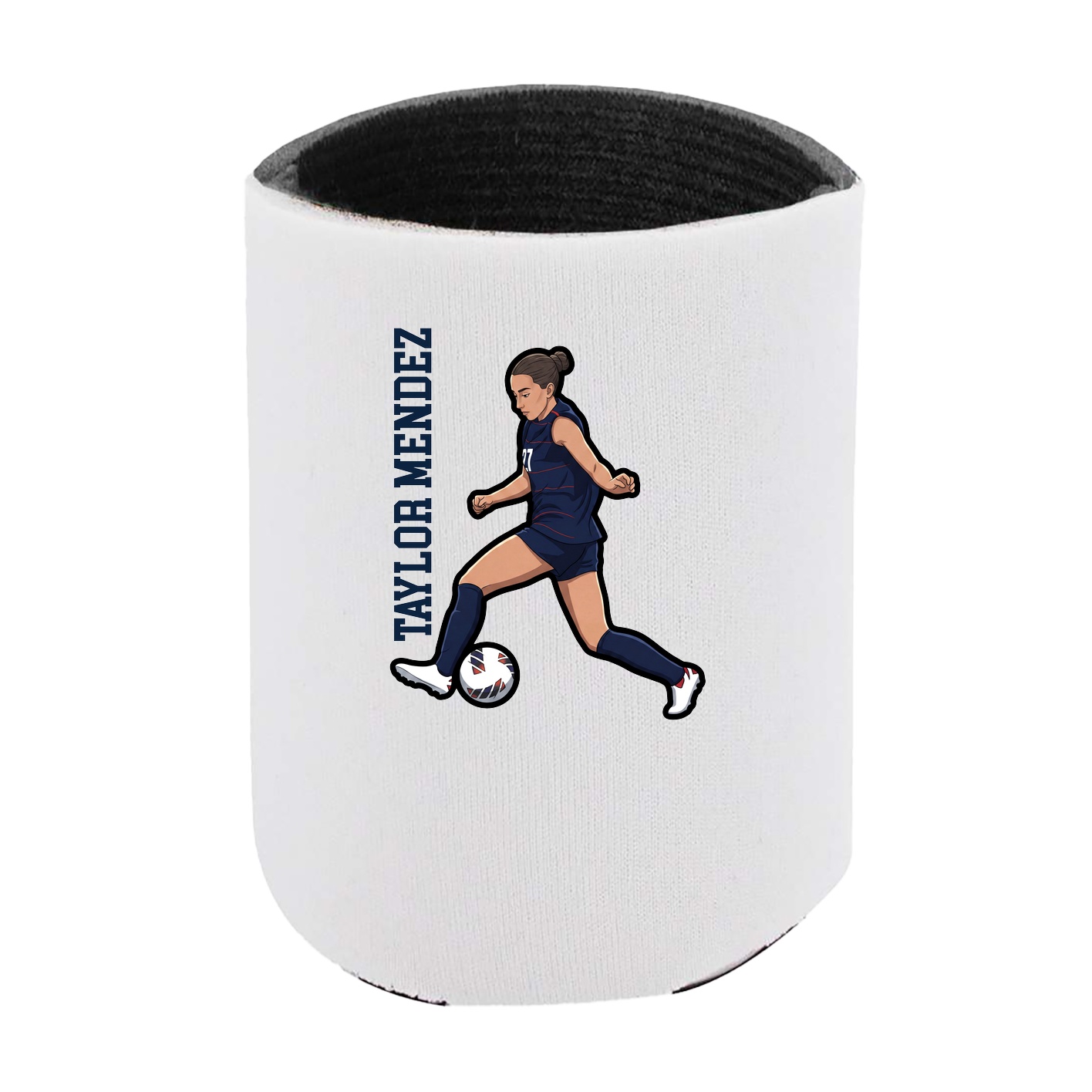 Can Holder — Name Vertical in White