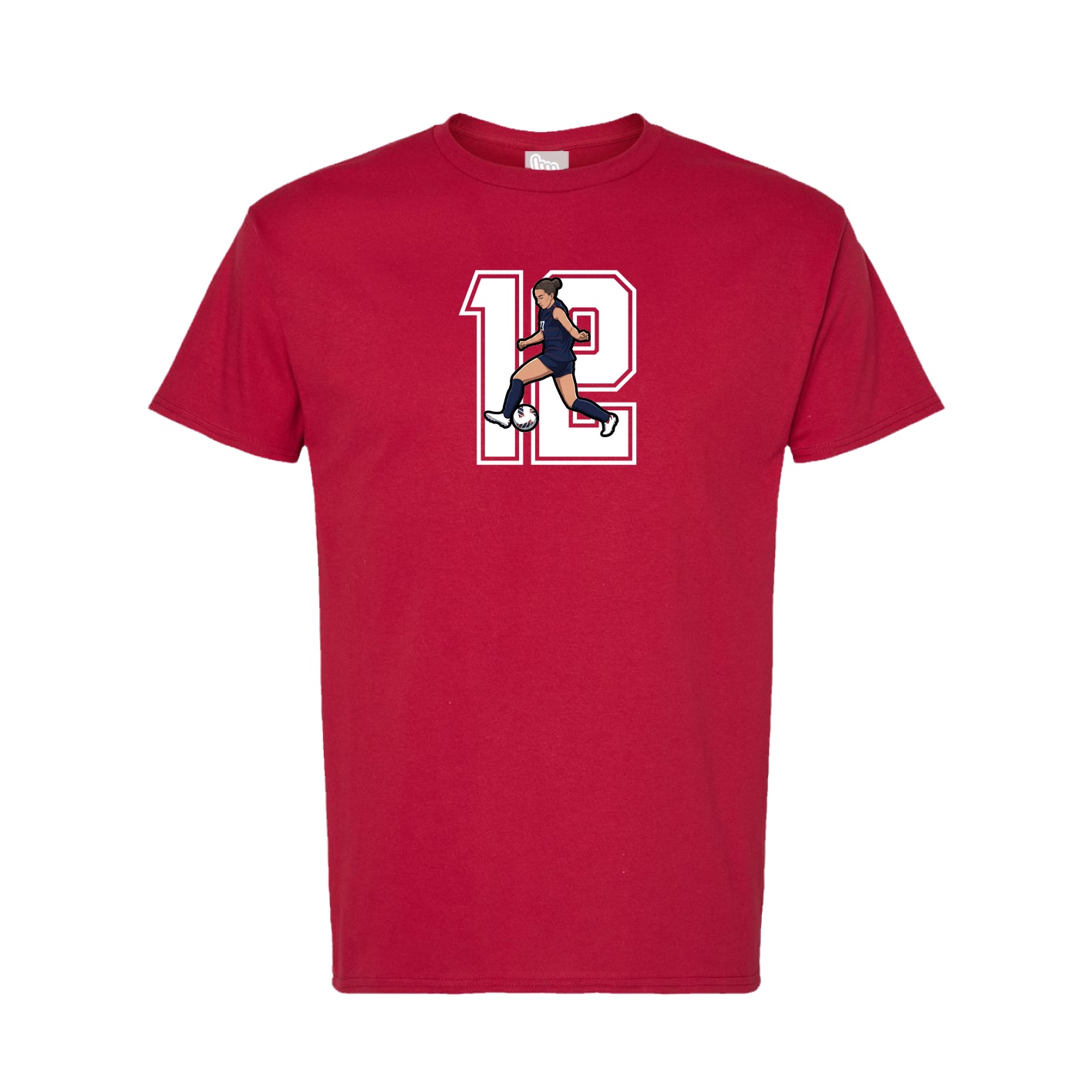 Tee — Number in Crimson