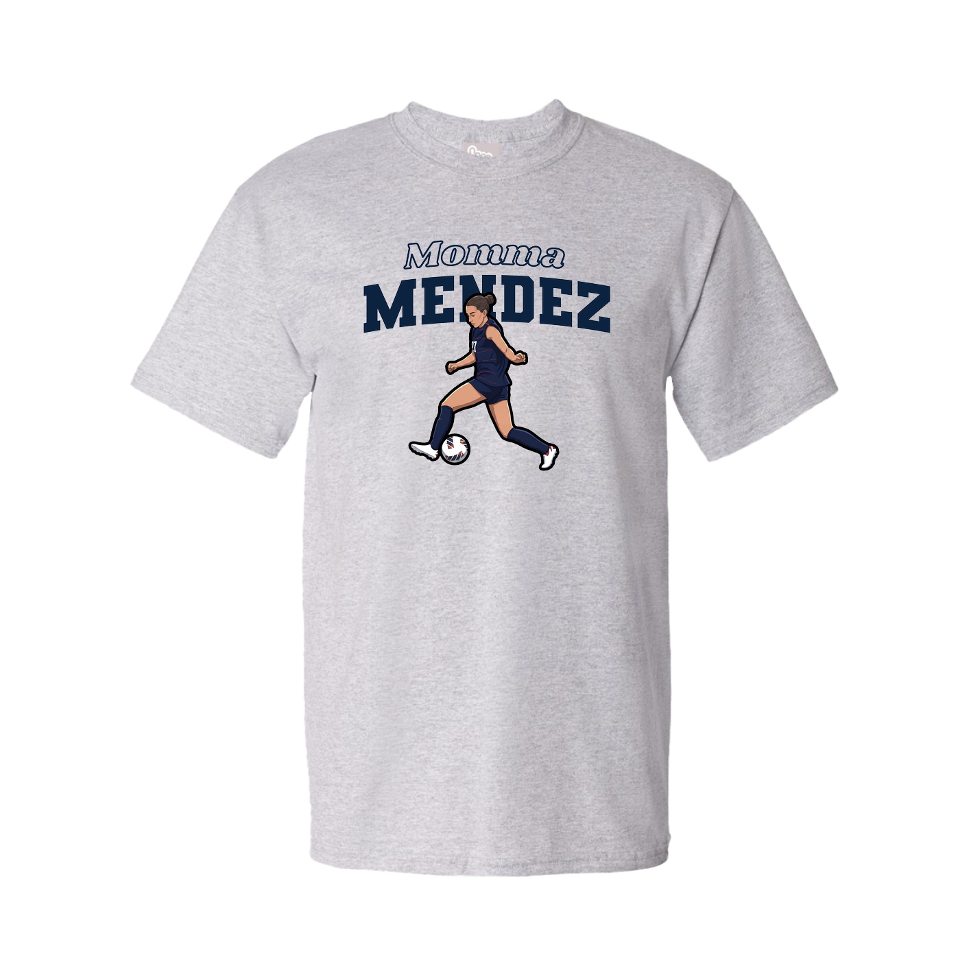 Youth Tee — Mothers Day Block in Grey