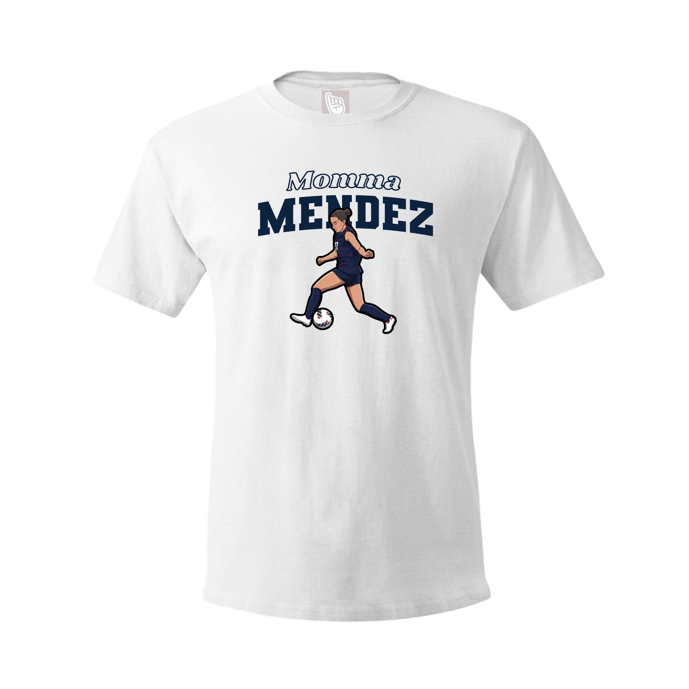 Youth Tee — Mothers Day Block in White