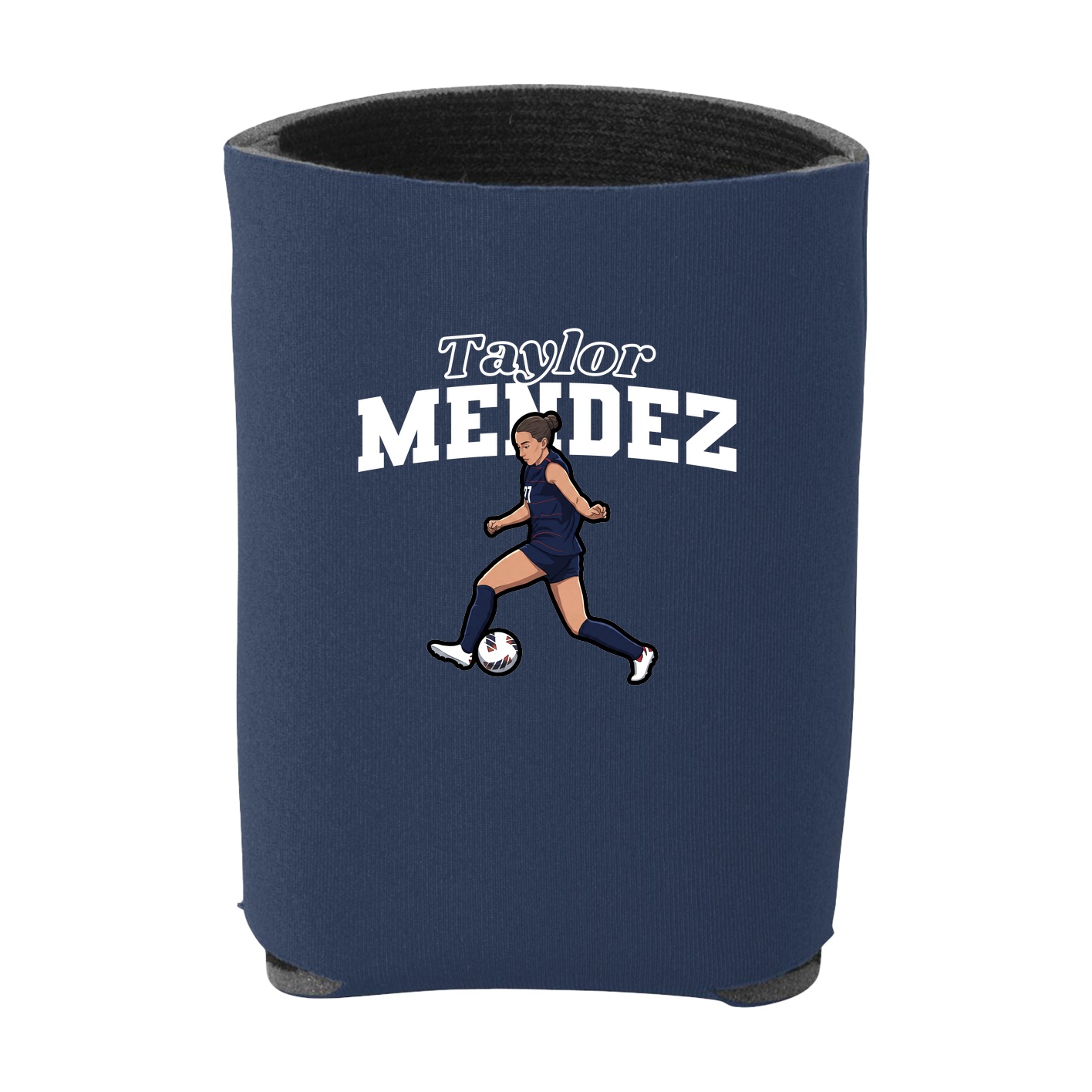 Can Holder — Name Arch in Navy