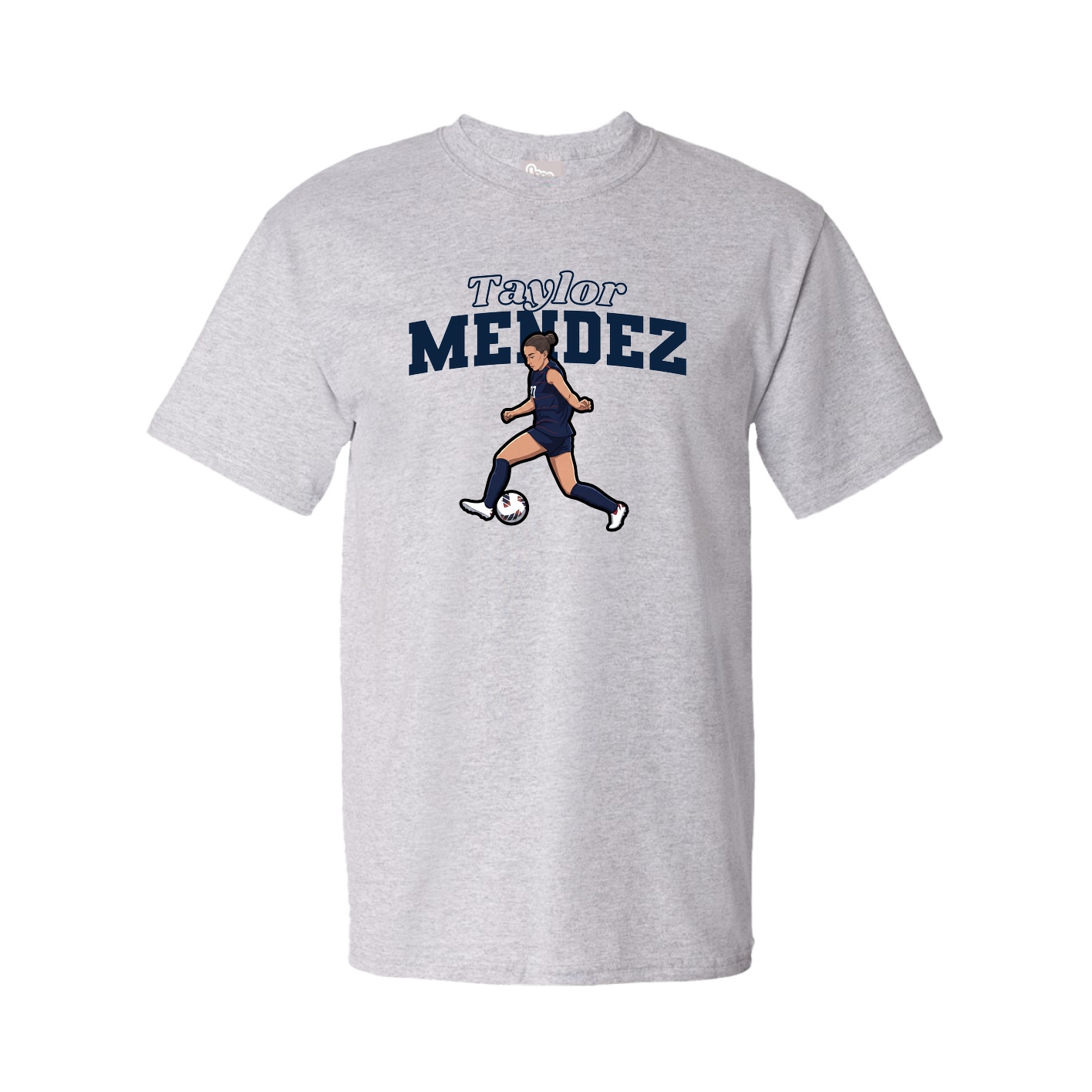 Youth Tee — Name Arch in Grey