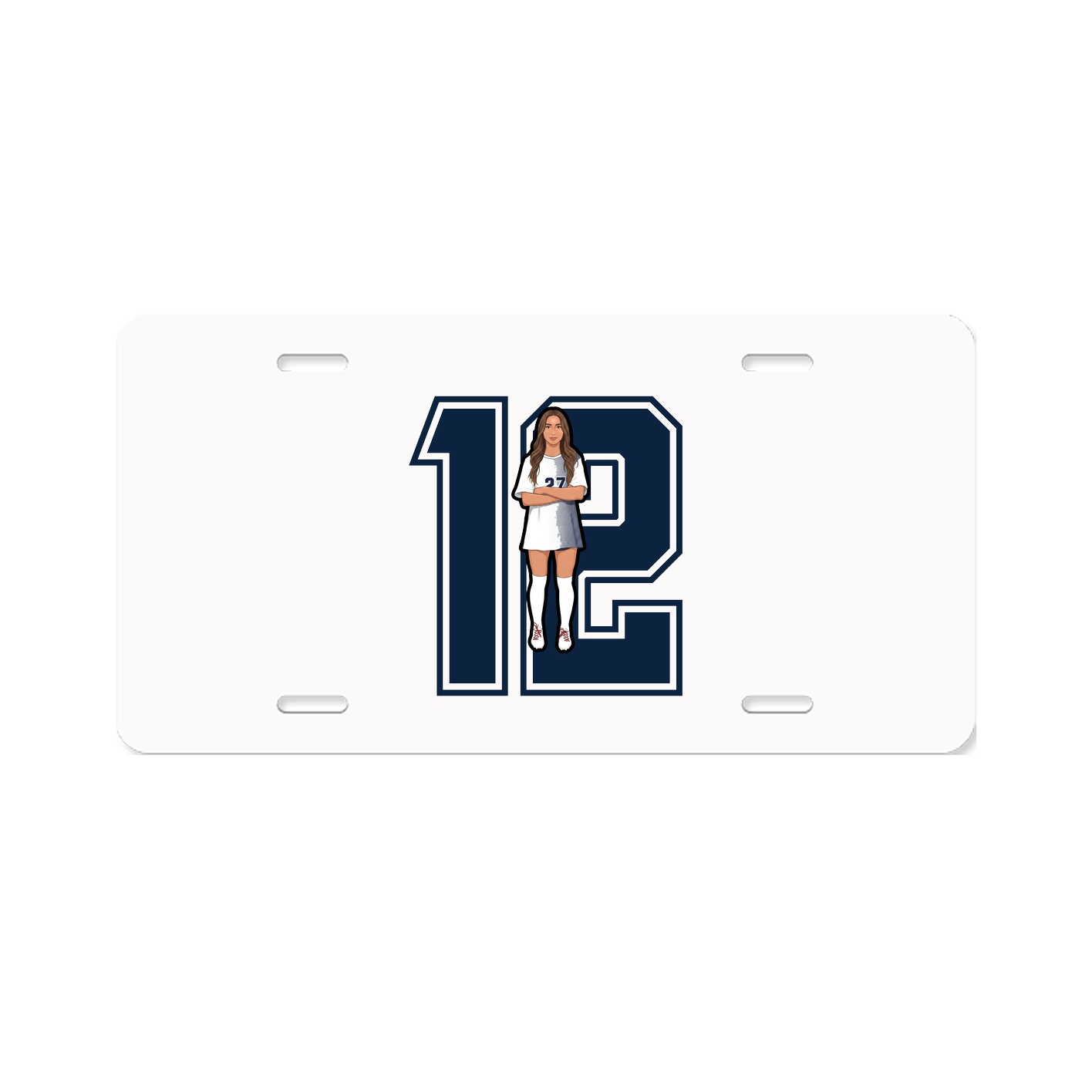 License Plate — Number in Classic