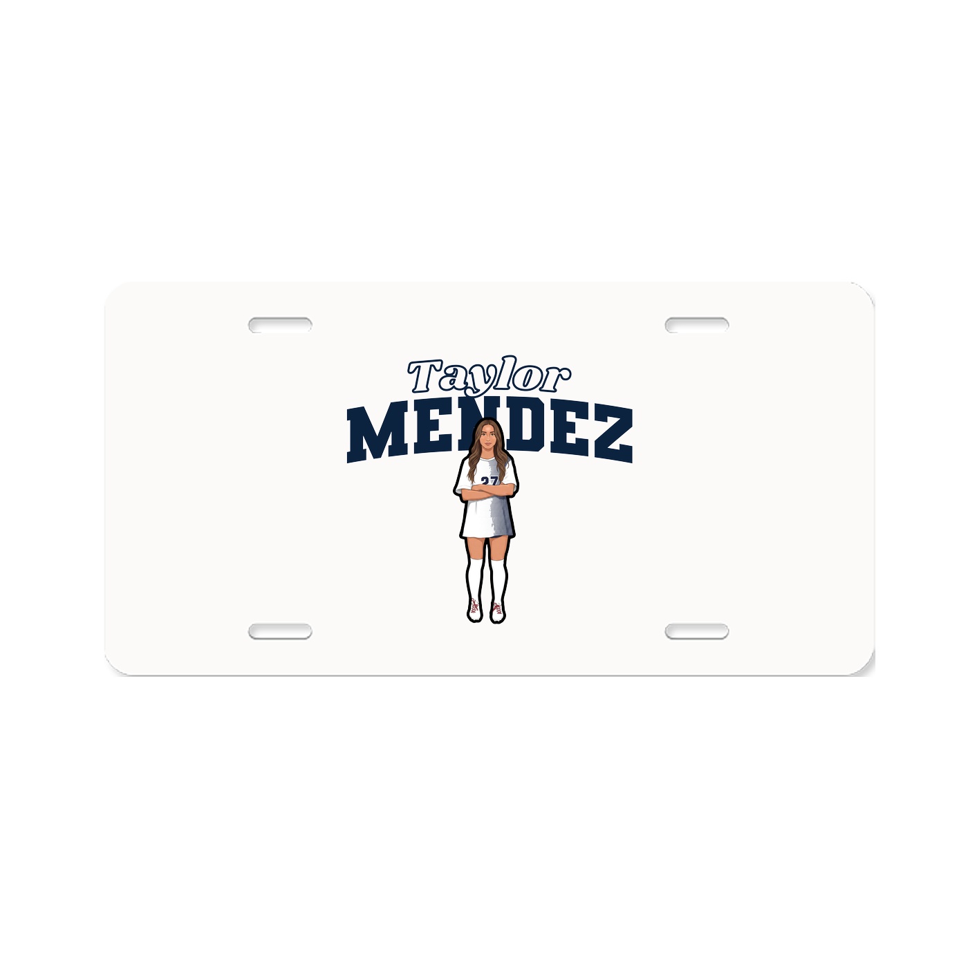 License Plate — Name Arch in Classic