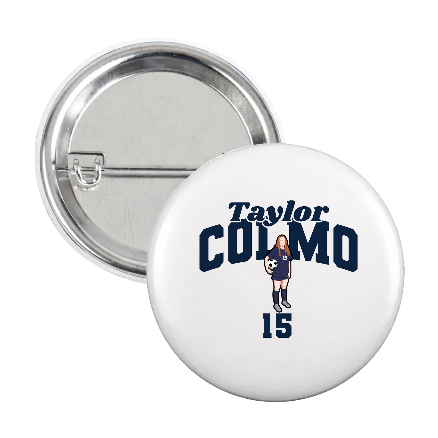 Game Day Button — Signature Arch in White