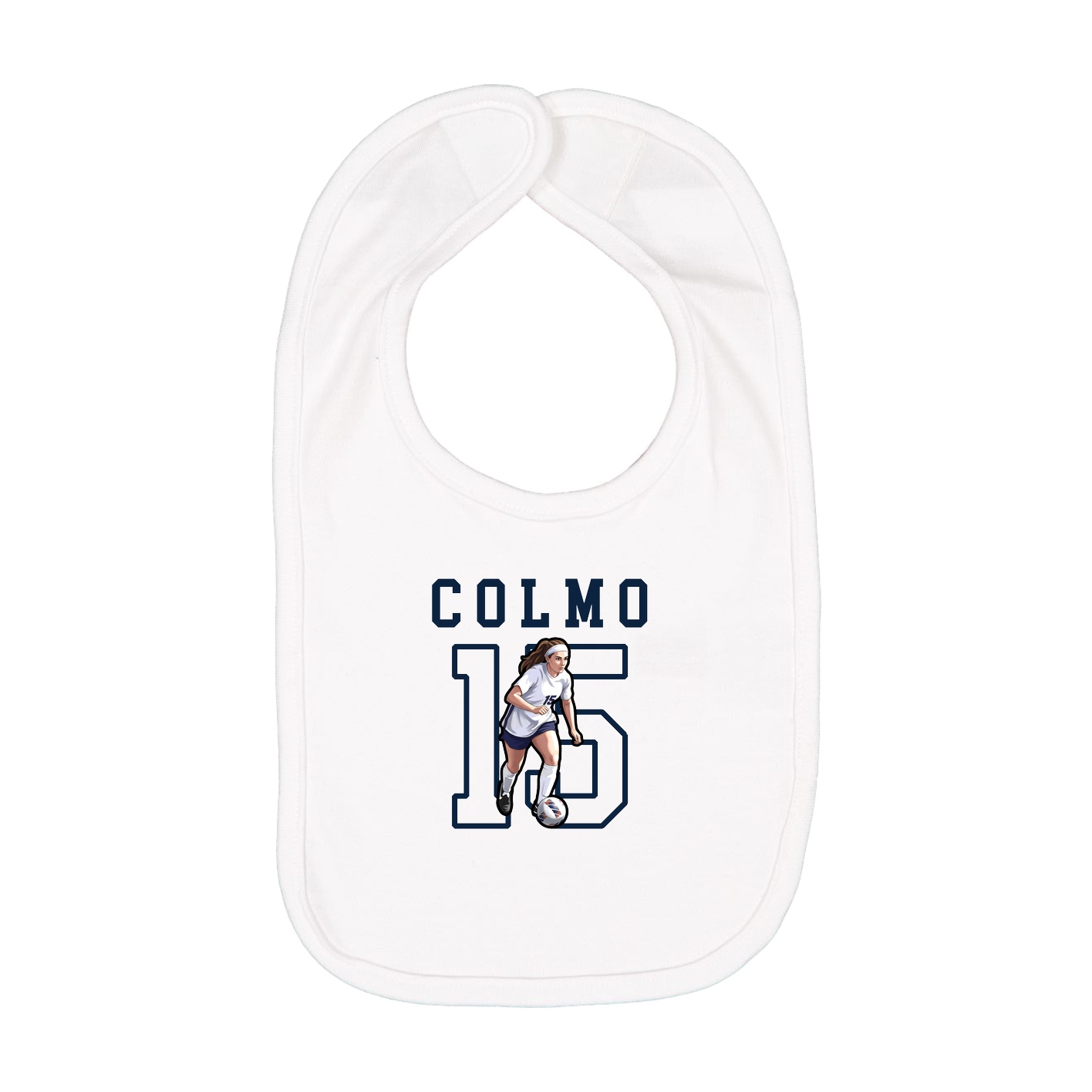 Infant Bib — Shirsey in White