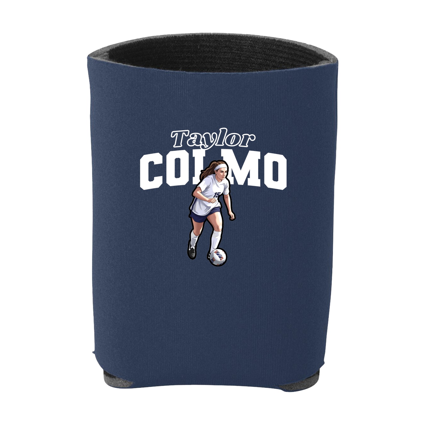 Can Holder — Name Arch in Navy