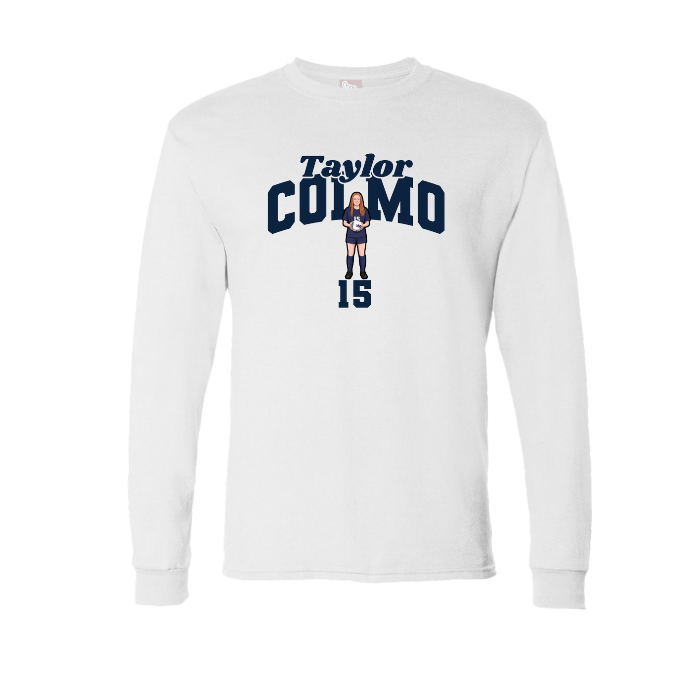 Long Sleeve Tee — Signature Arch in White