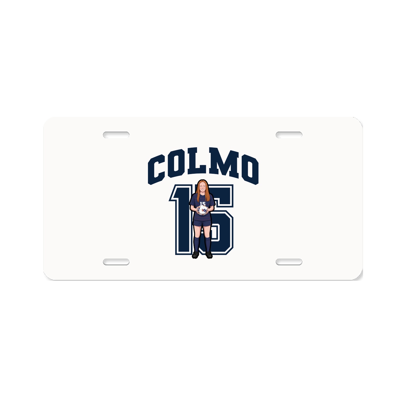 License Plate — Number in Classic