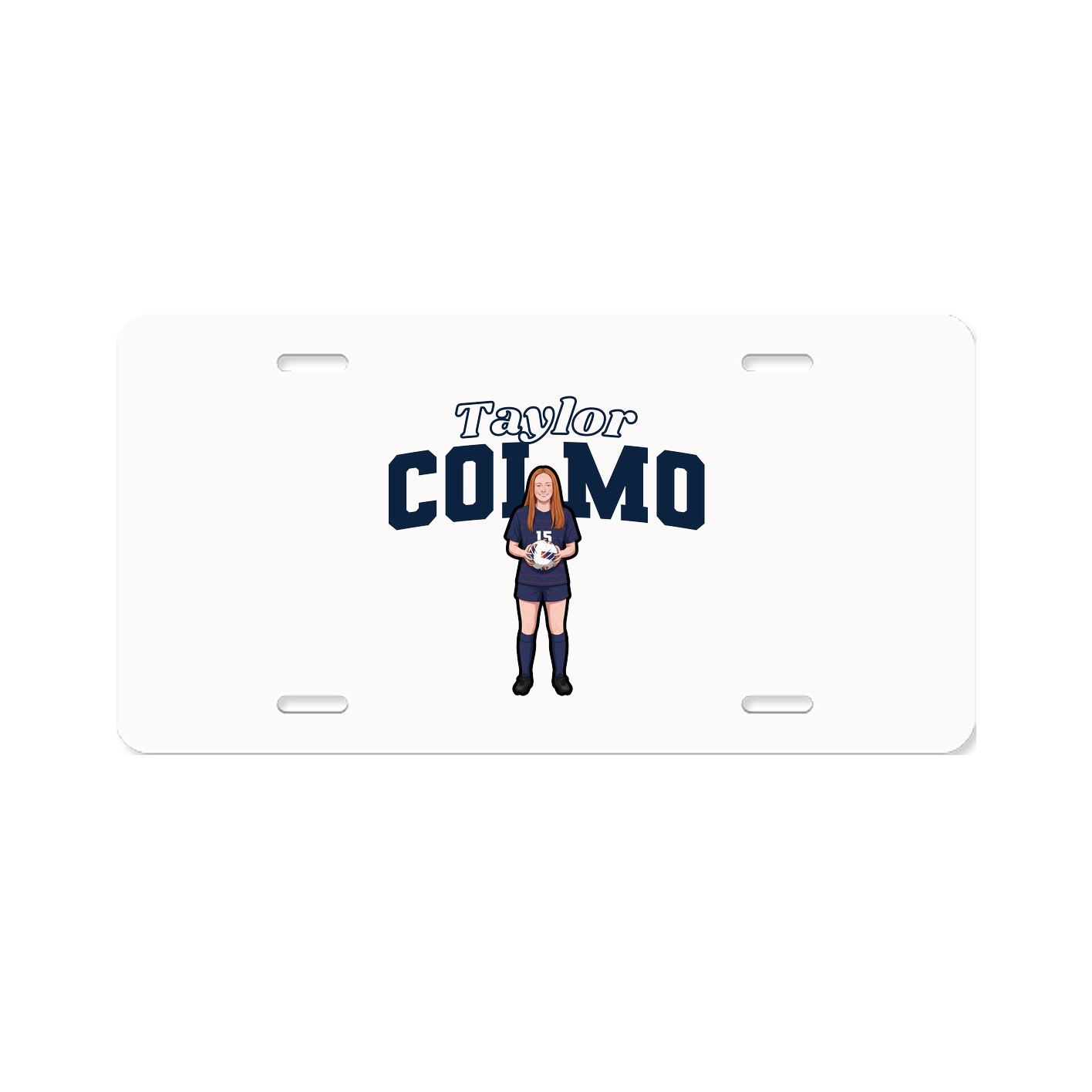License Plate — Name Arch in Classic