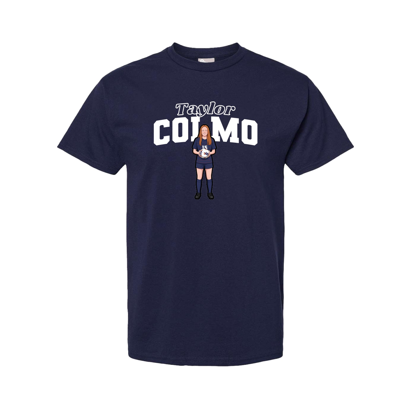 Youth Tee — Name Arch in Navy