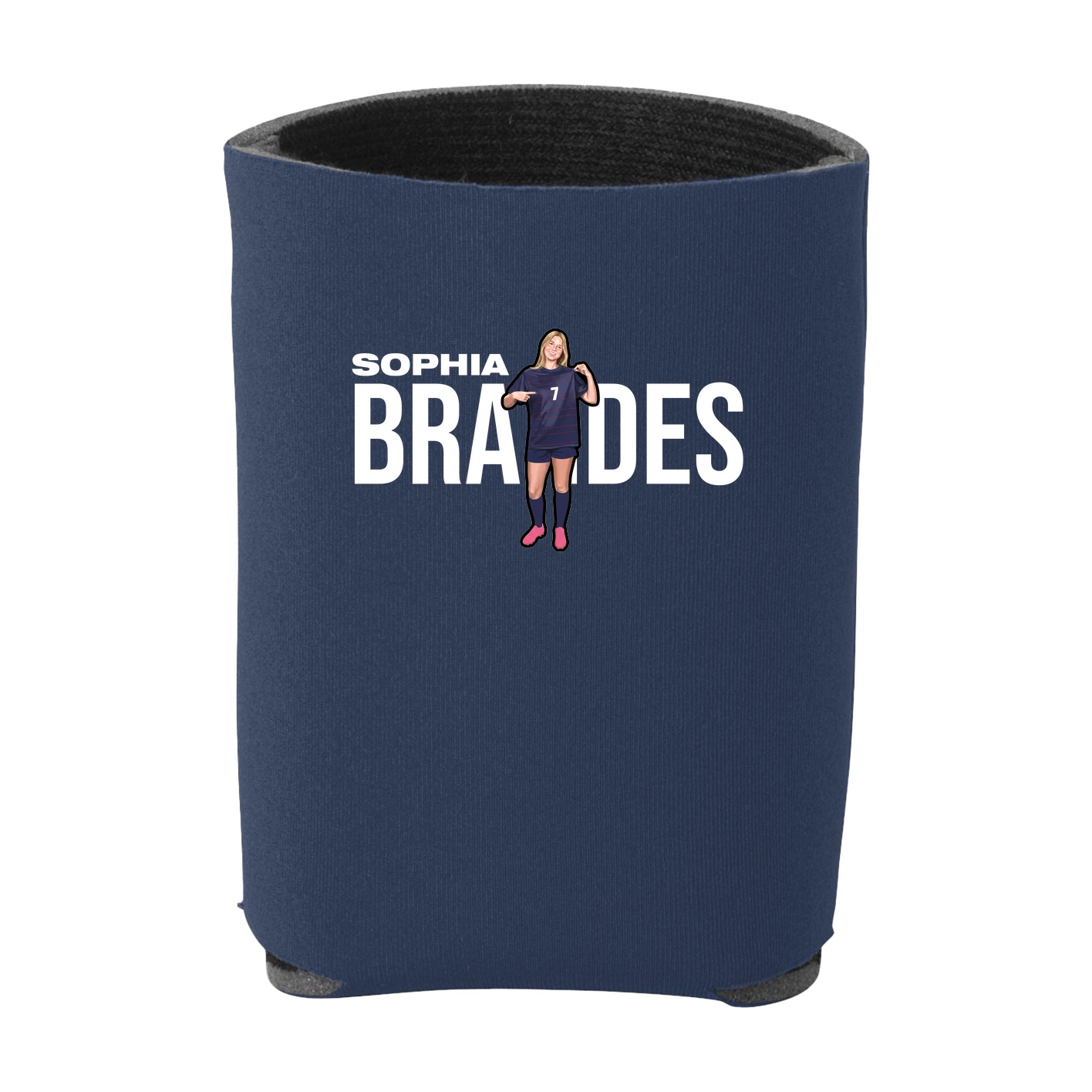 Can Holder — Player Name in Navy