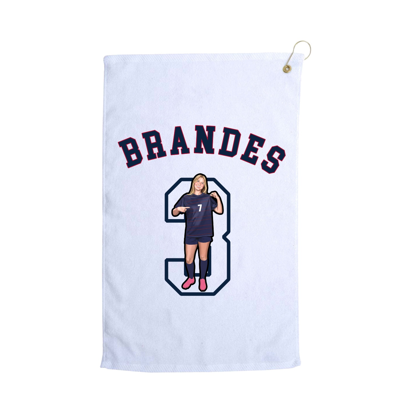 Golf Towel — Shirsey Arch in White