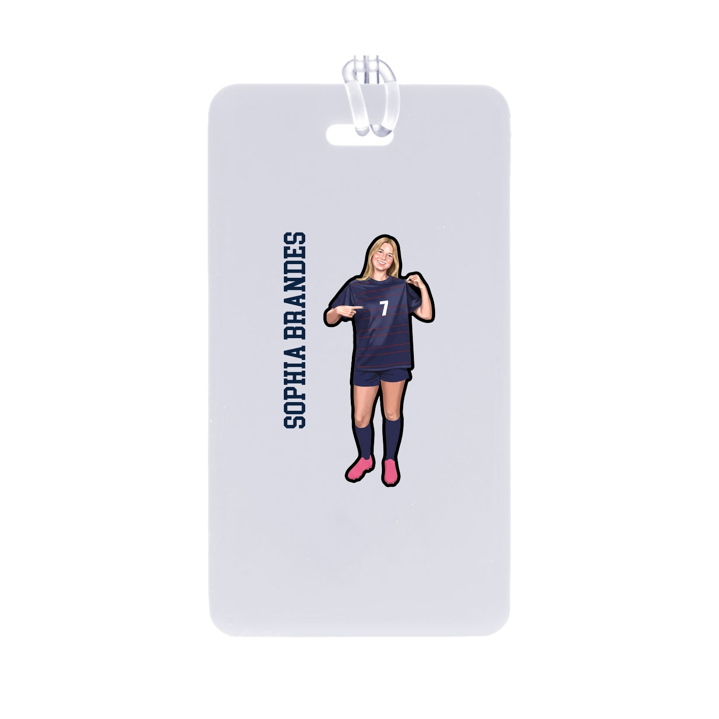Bag Tag — Name Vertical in Classic