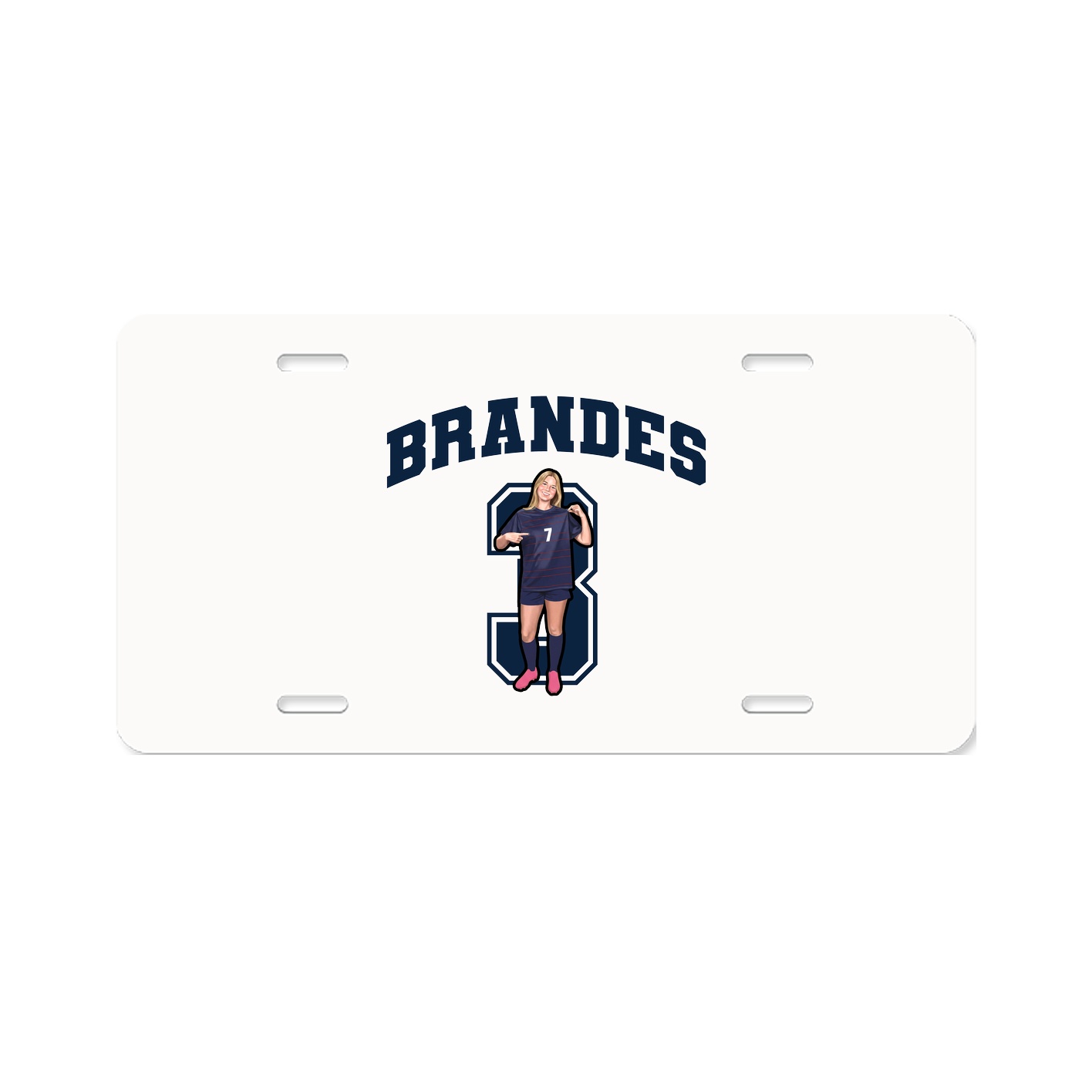 License Plate — Number in Classic