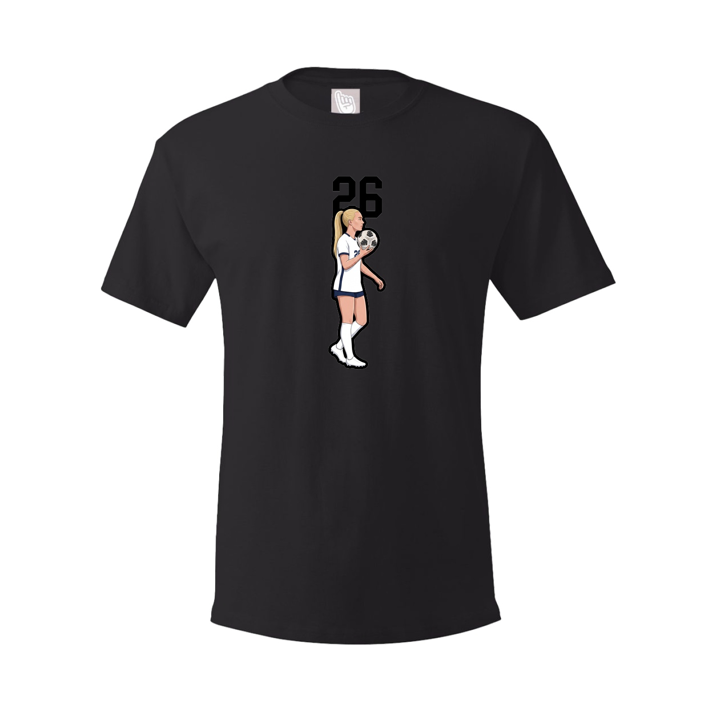 Youth Tee — Number Top in Black