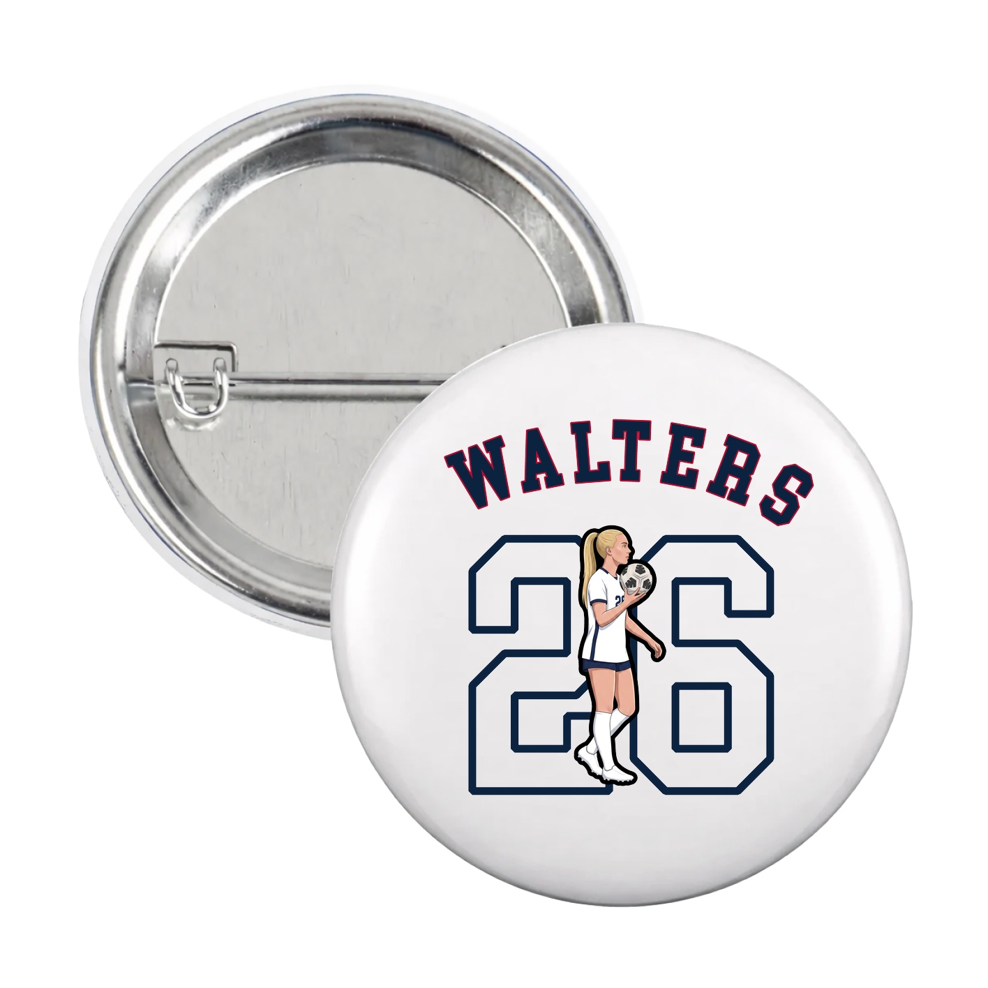 Game Day Button — Shirsey Arch in White