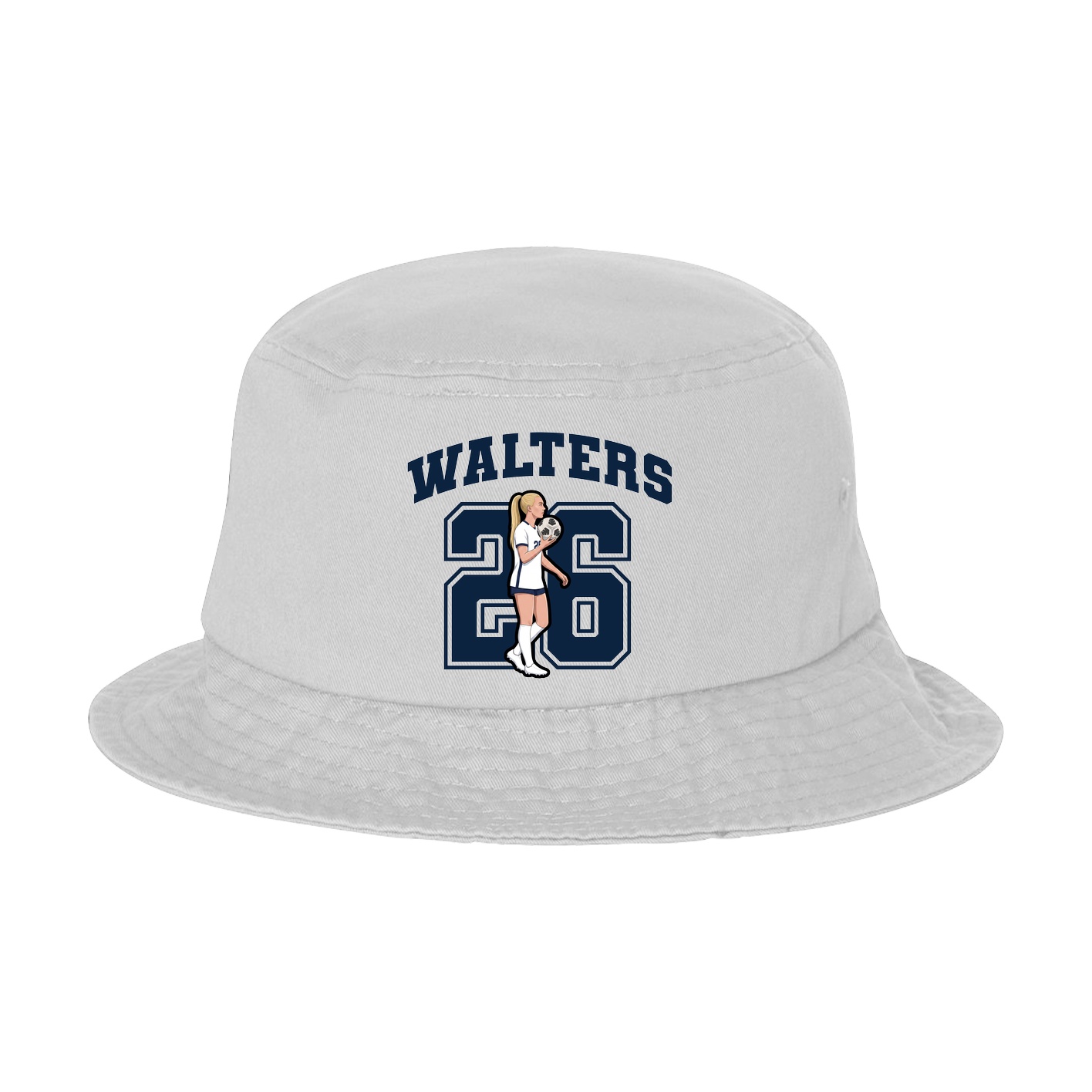 Bucket Cap — Number in White