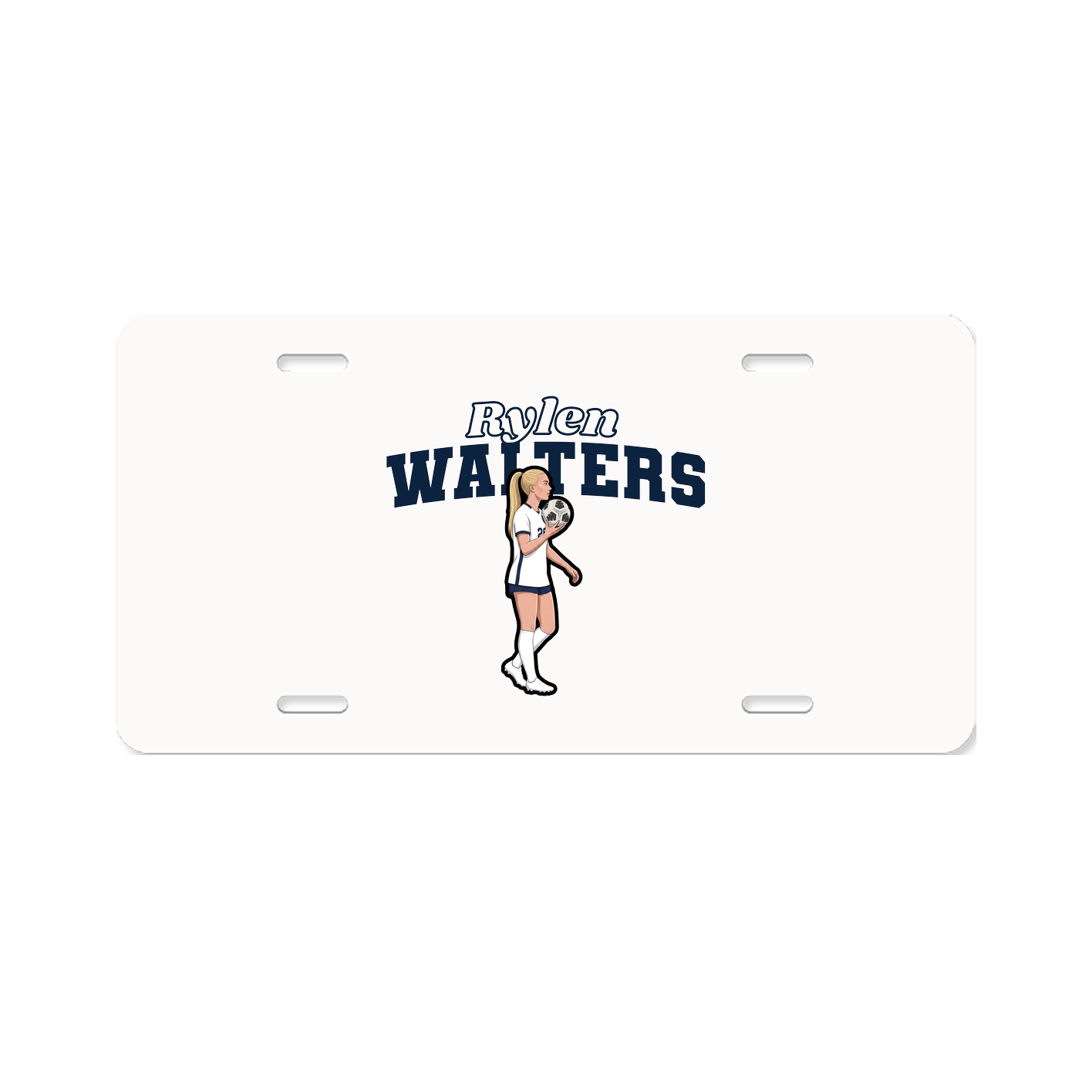 License Plate — Name Arch in Classic