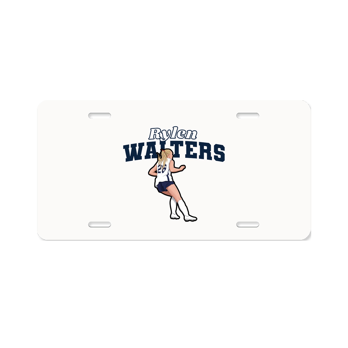 License Plate — Name Arch in Classic