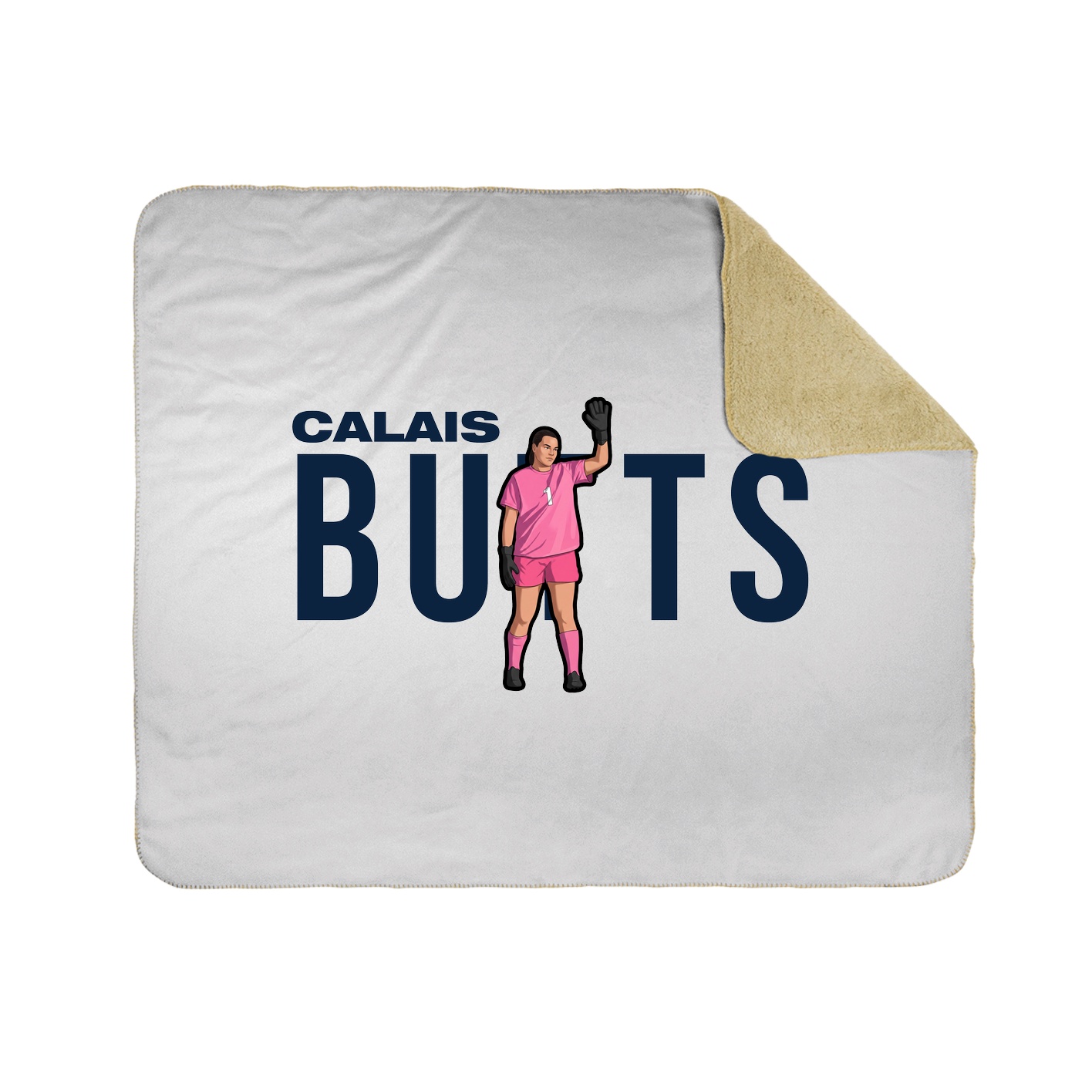Throw Blanket — Player Name in White