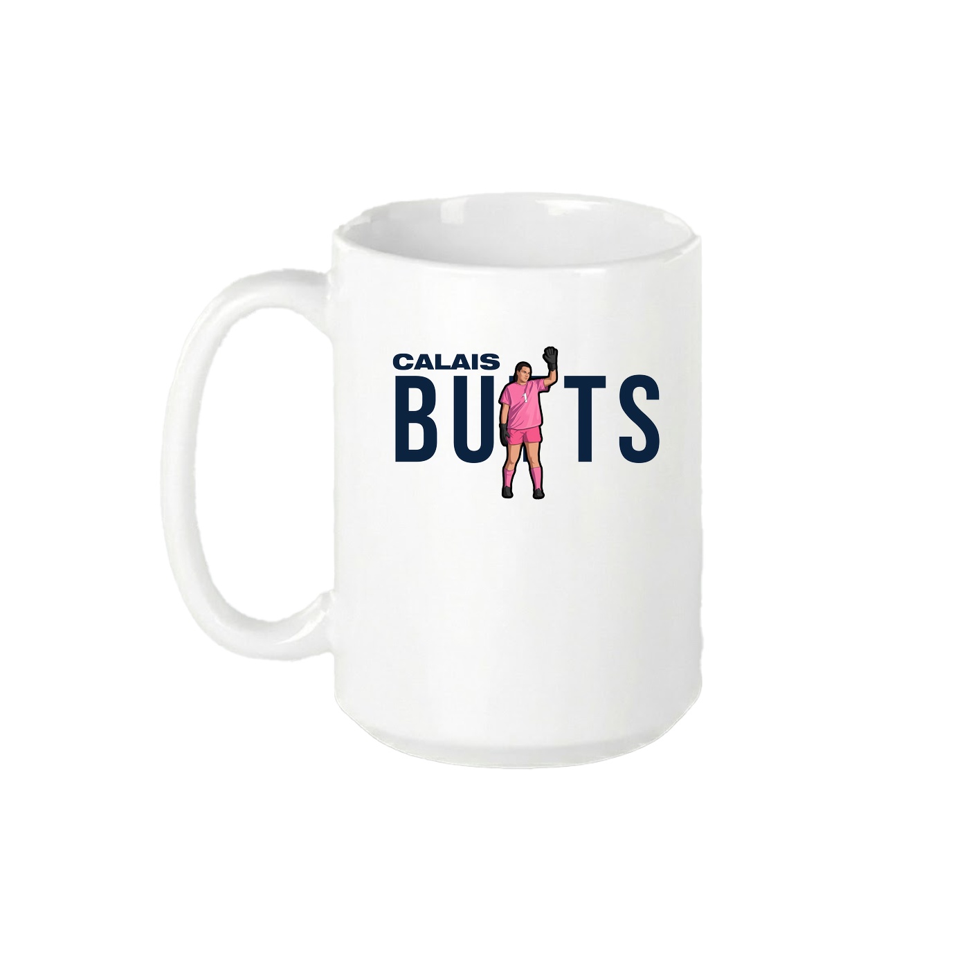 15oz Coffee Mug — Player Name in White